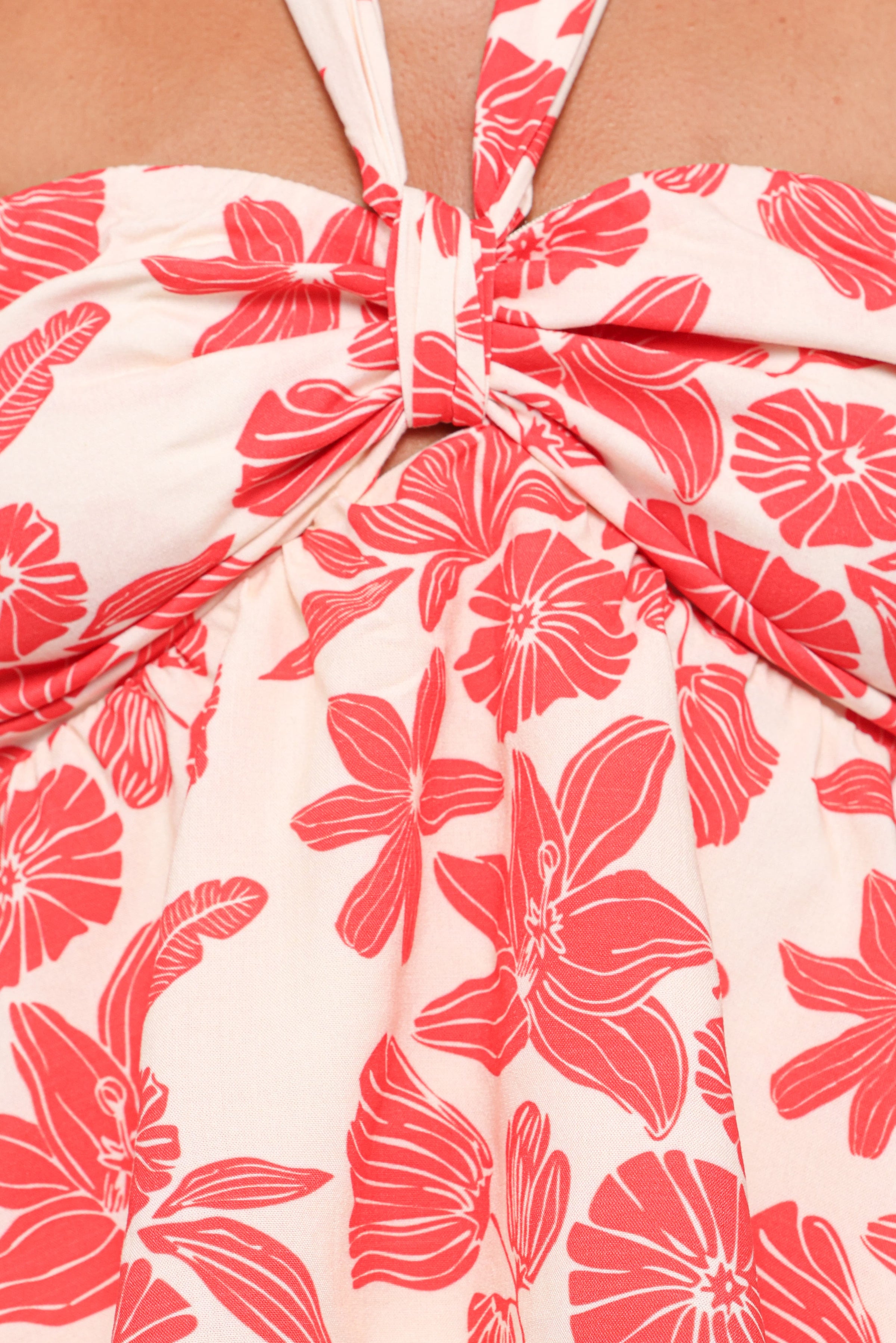 Petal and Pup USA TOPS Klara Halter Top - Red Floral