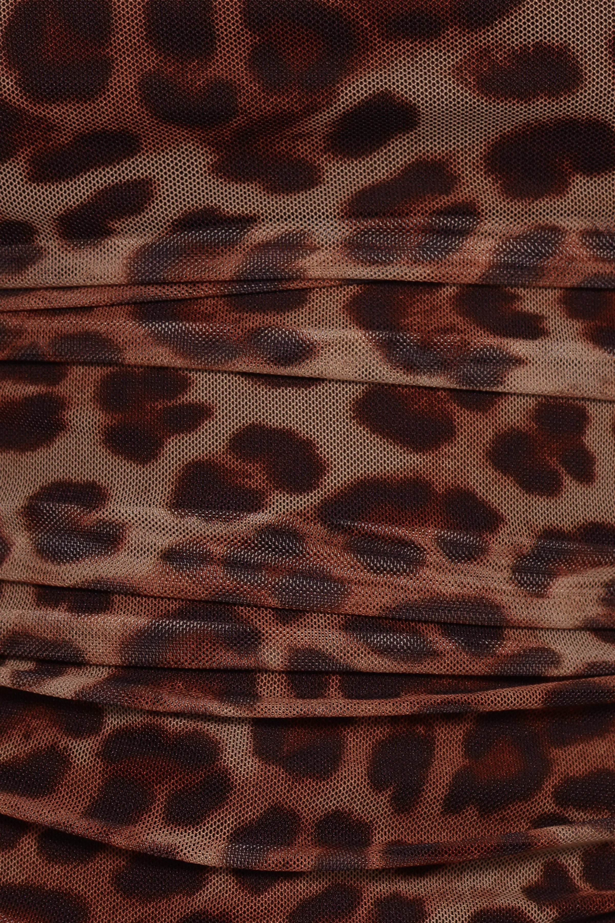 Petal and Pup USA TOPS Koa Off Shoulder Top - Leopard
