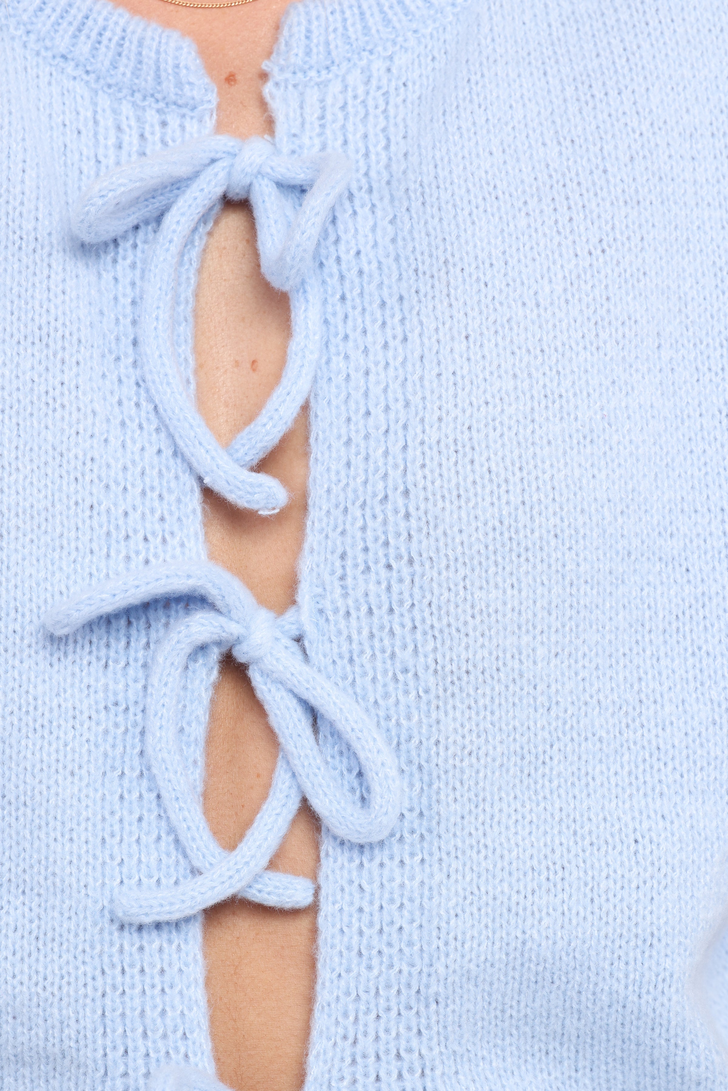 Petal and Pup USA TOPS Koskie Tie Knit Top - Blue