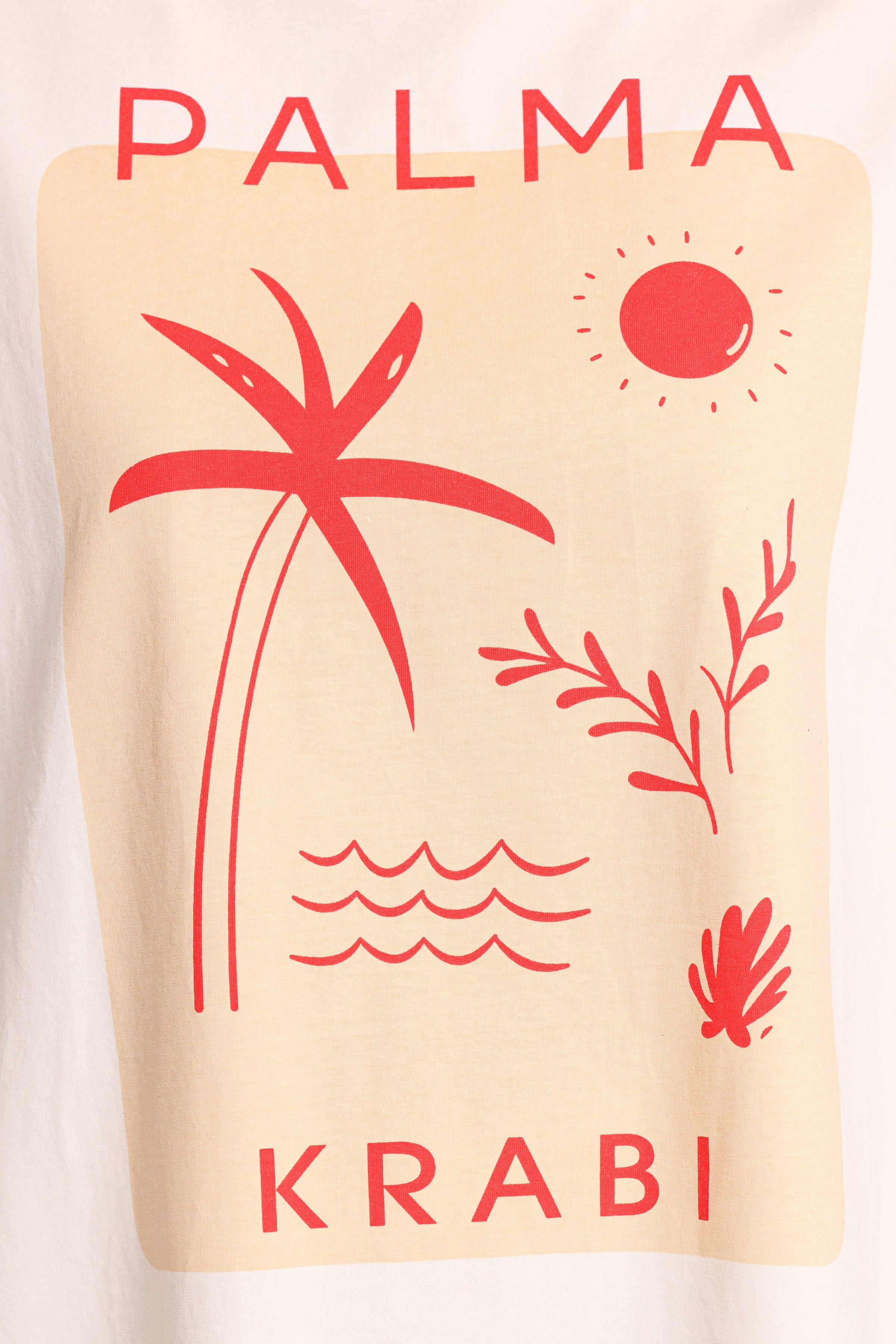 Petal and Pup USA TOPS Krabi Beach Graphic Tee - White