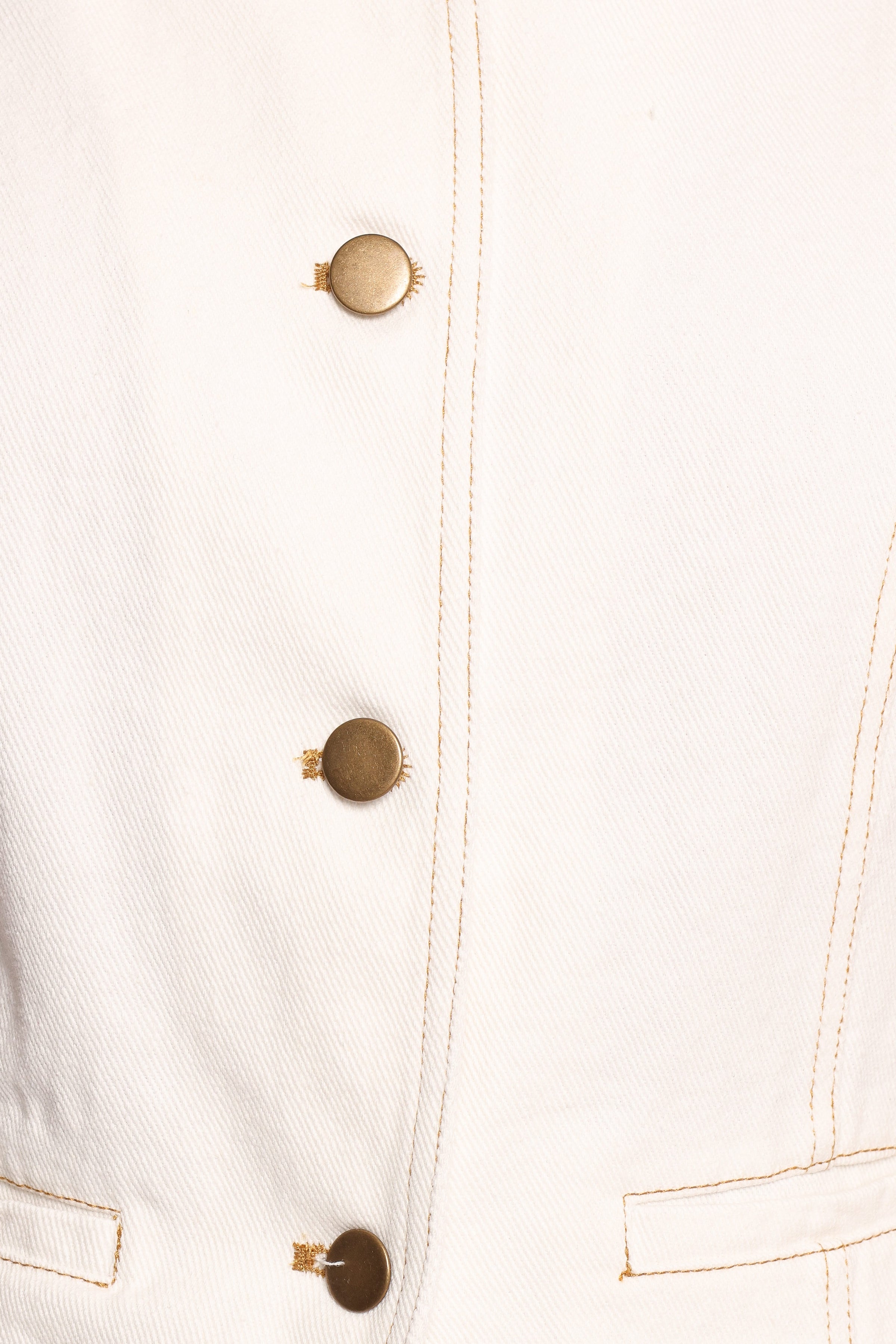 Petal and Pup USA TOPS Kristy Denim Vest - White