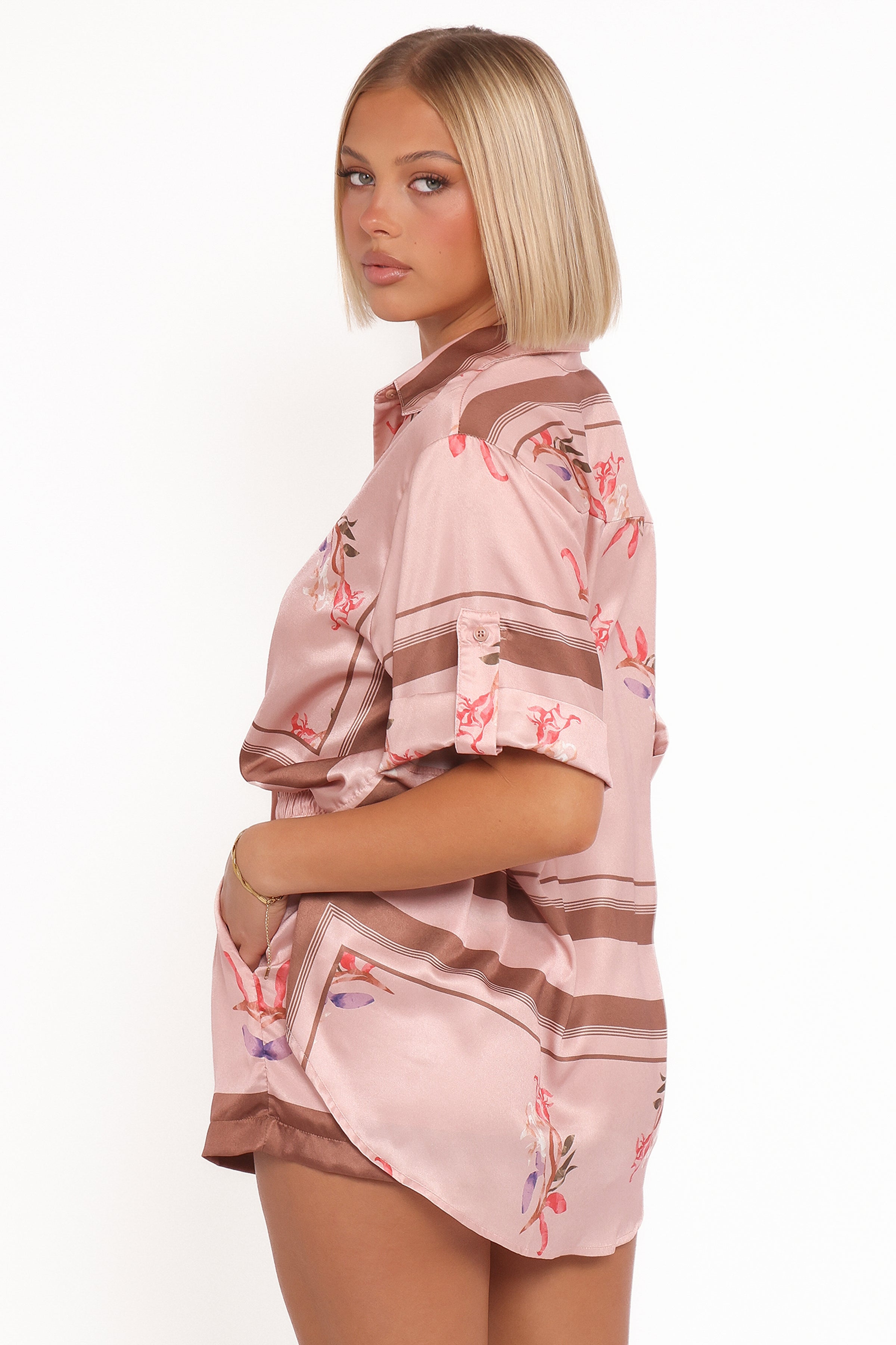 Petal and Pup USA TOPS Lara Shirt - Pink Cocoa