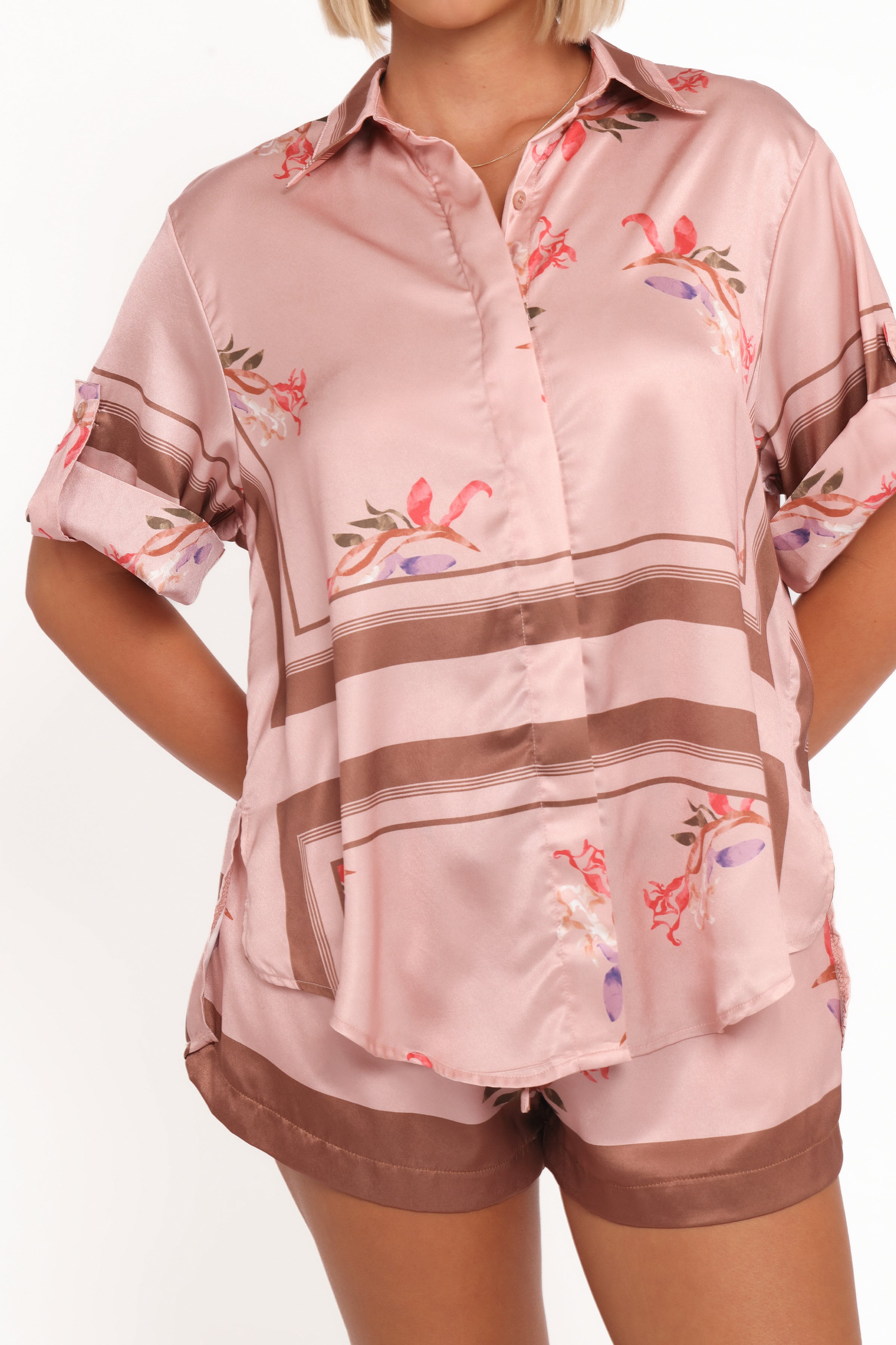 Petal and Pup USA TOPS Lara Shirt - Pink Cocoa