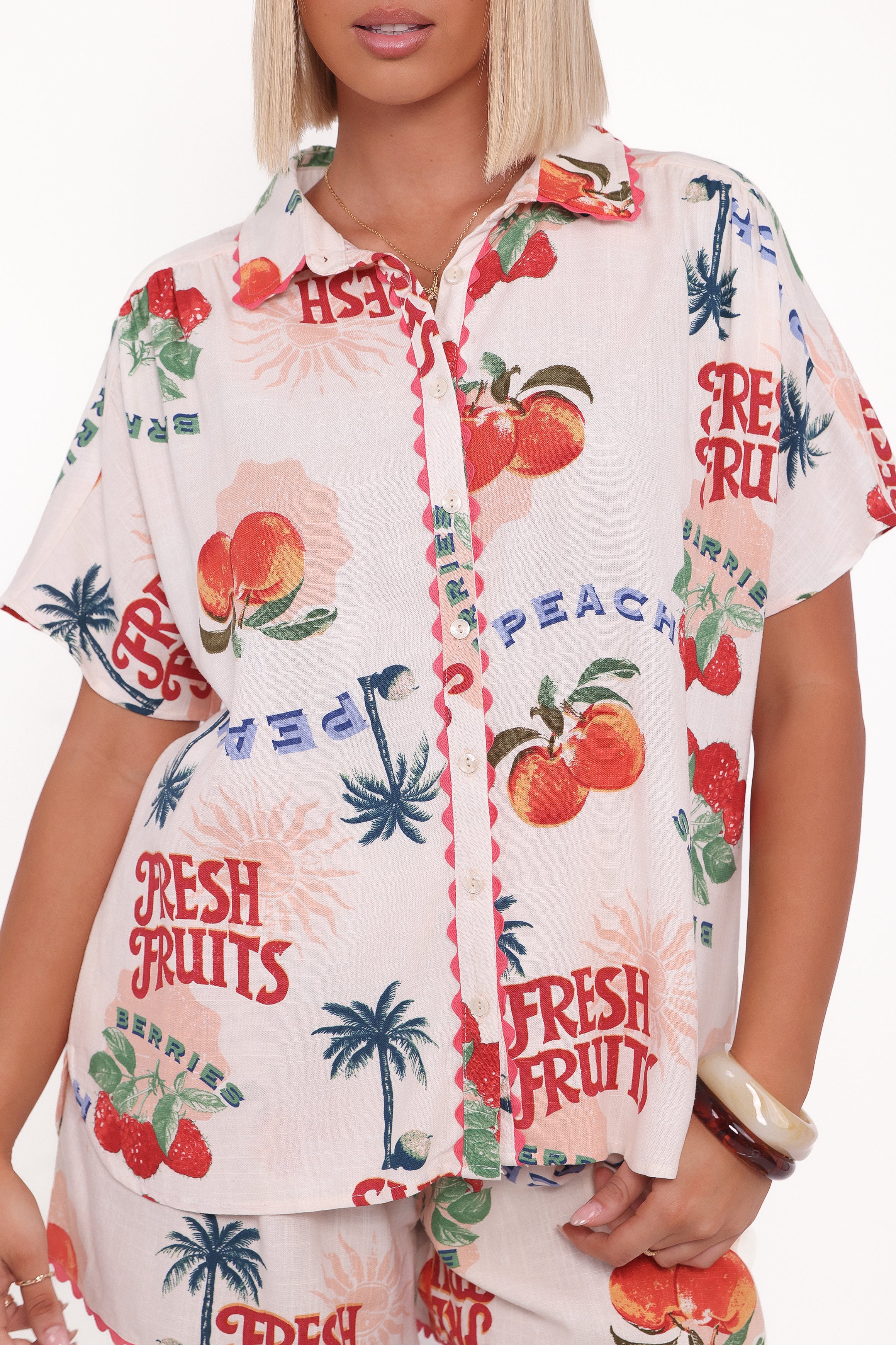 Petal and Pup USA TOPS Lars Short Sleeve Shirt - Tutti Frutti (Hold for Amazon)