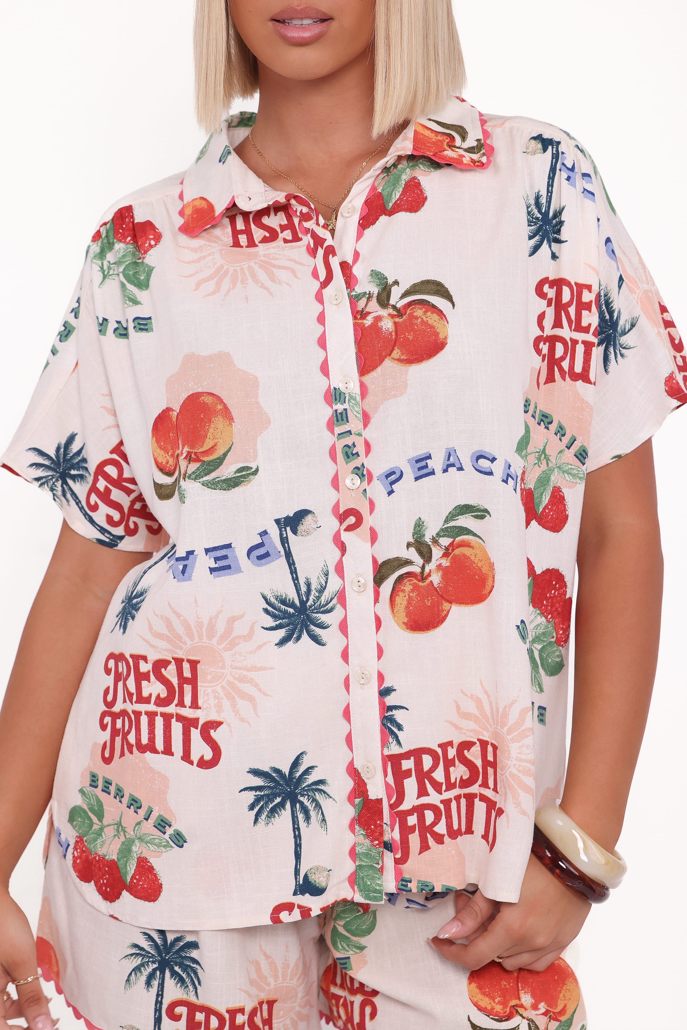 Petal and Pup USA TOPS Lars Short Sleeve Shirt - Tutti Frutti (Hold for Amazon)