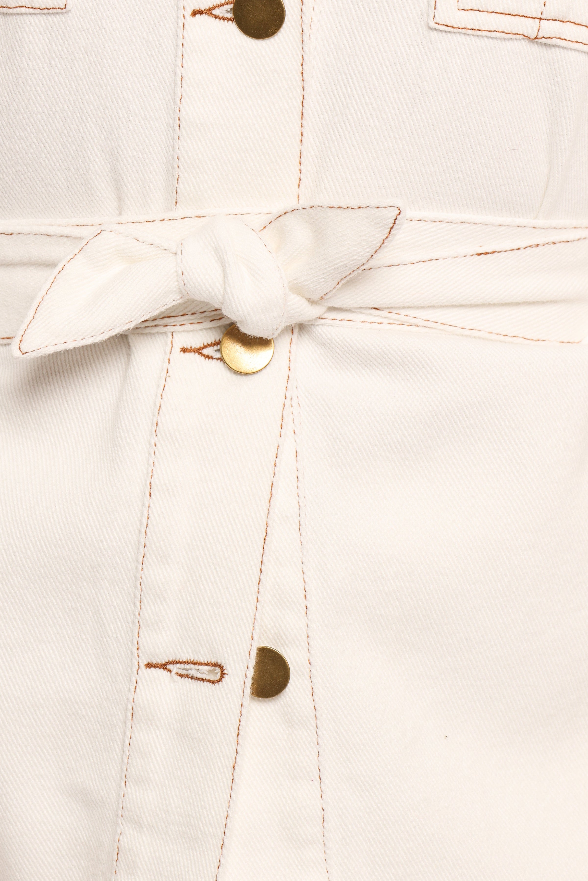 Petal and Pup USA TOPS Lepal Denim Shirt - White