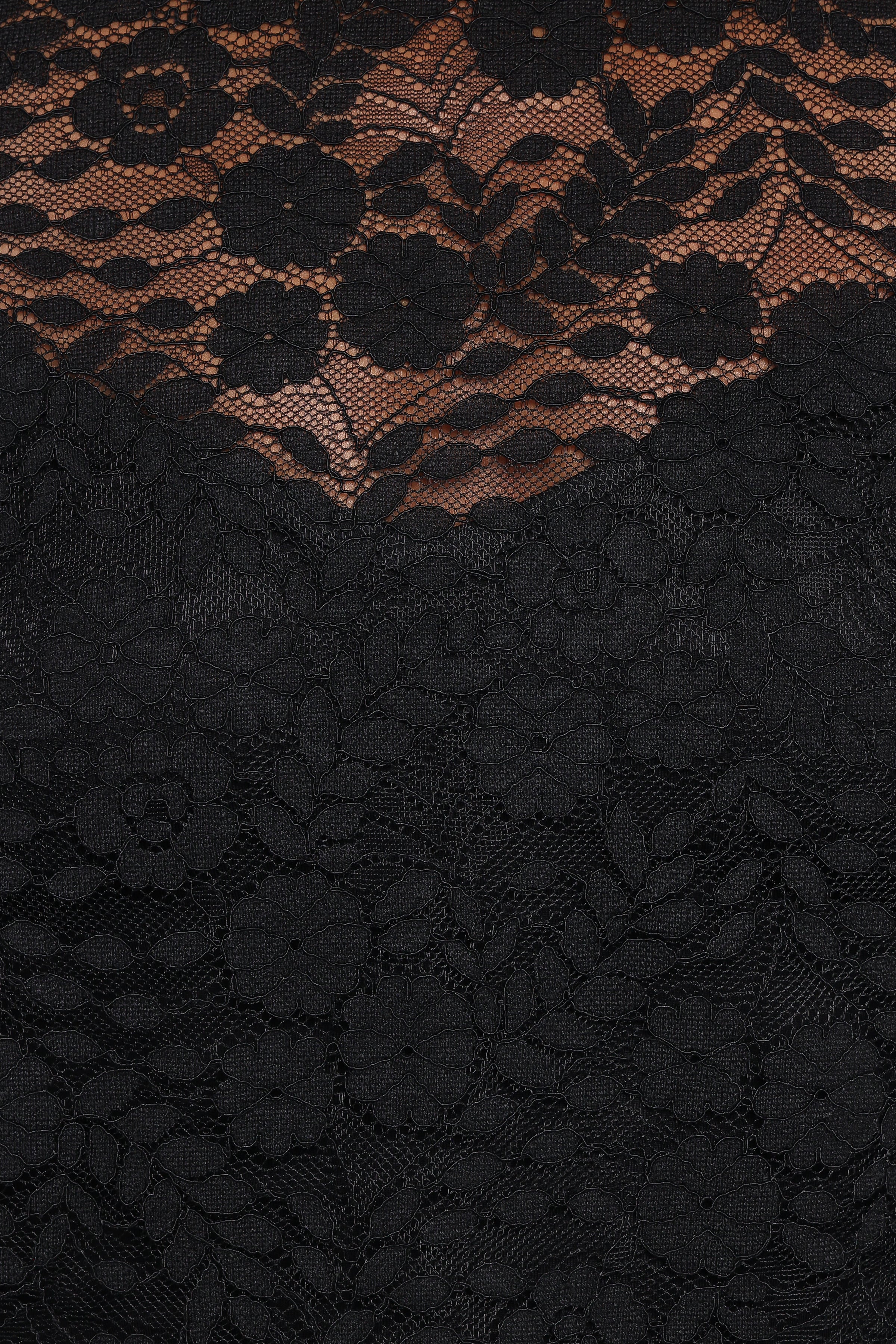 Petal and Pup USA TOPS Lettie Lace Ruffle Top - Black