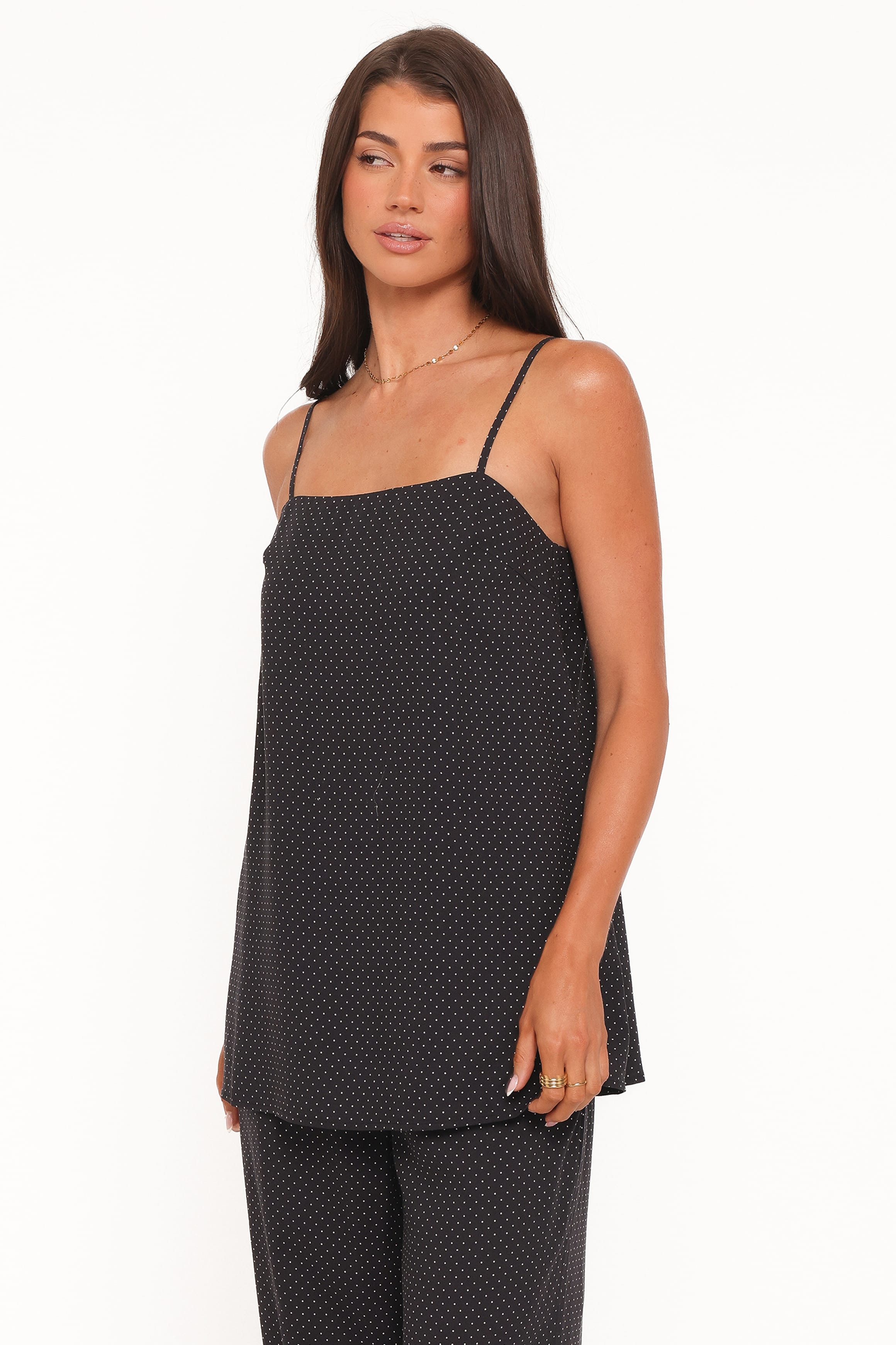 Petal and Pup USA TOPS Lexi Top - Black Polkadot