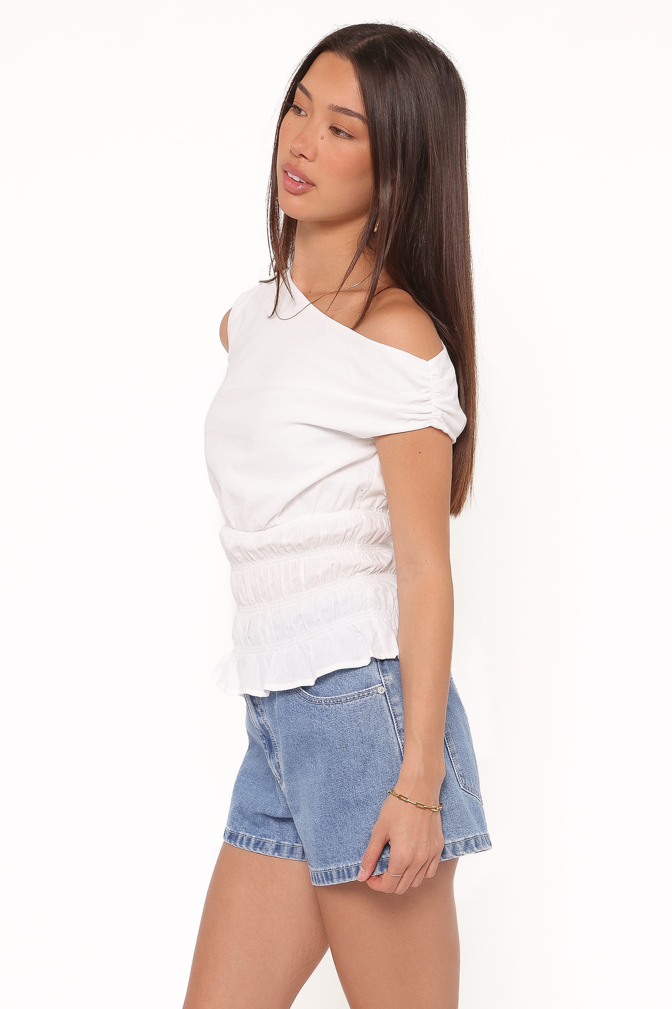 Petal and Pup USA TOPS Lia Off Shoulder Top - Ivory