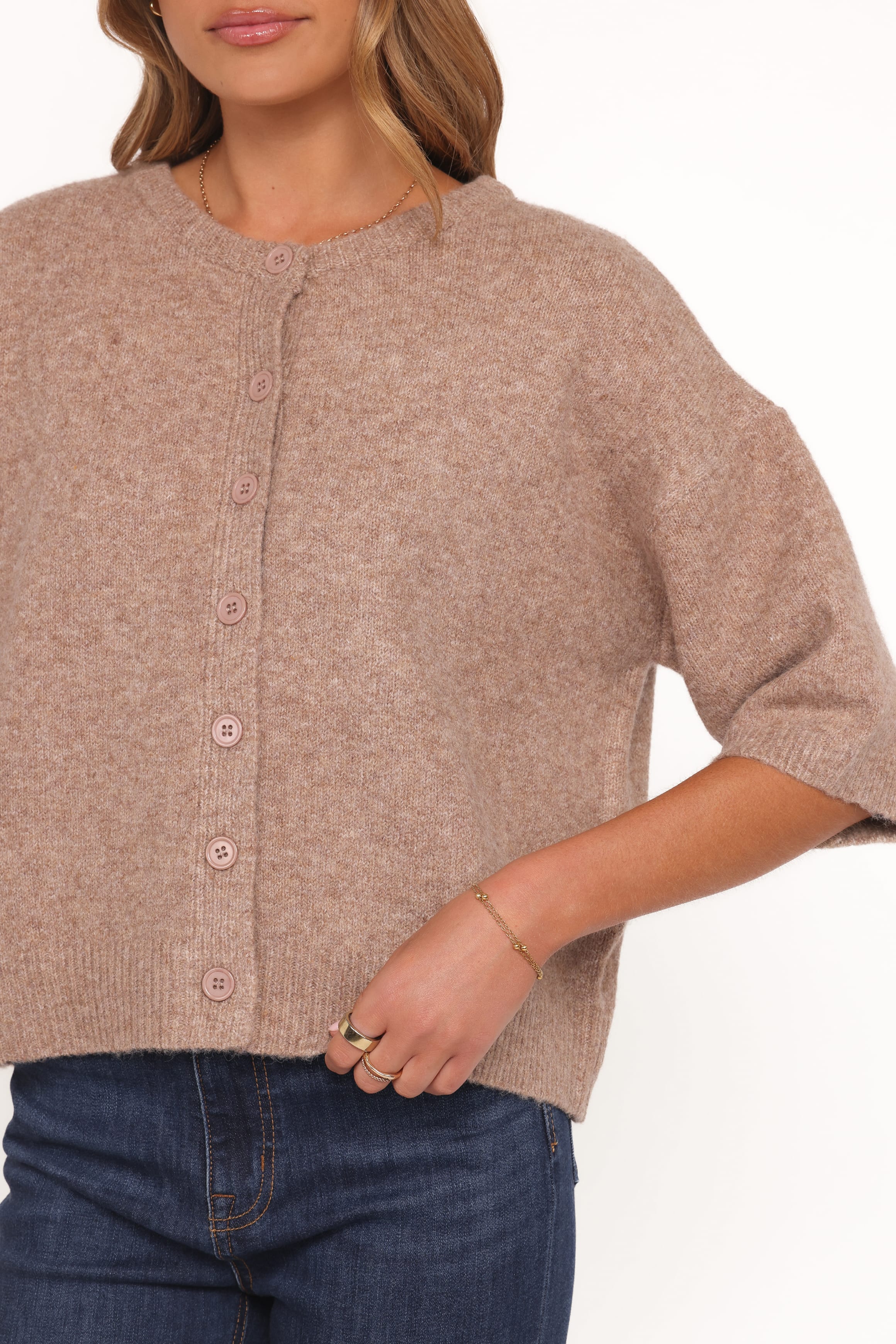 Petal and Pup USA TOPS Lilith Knit Top - Mocha
