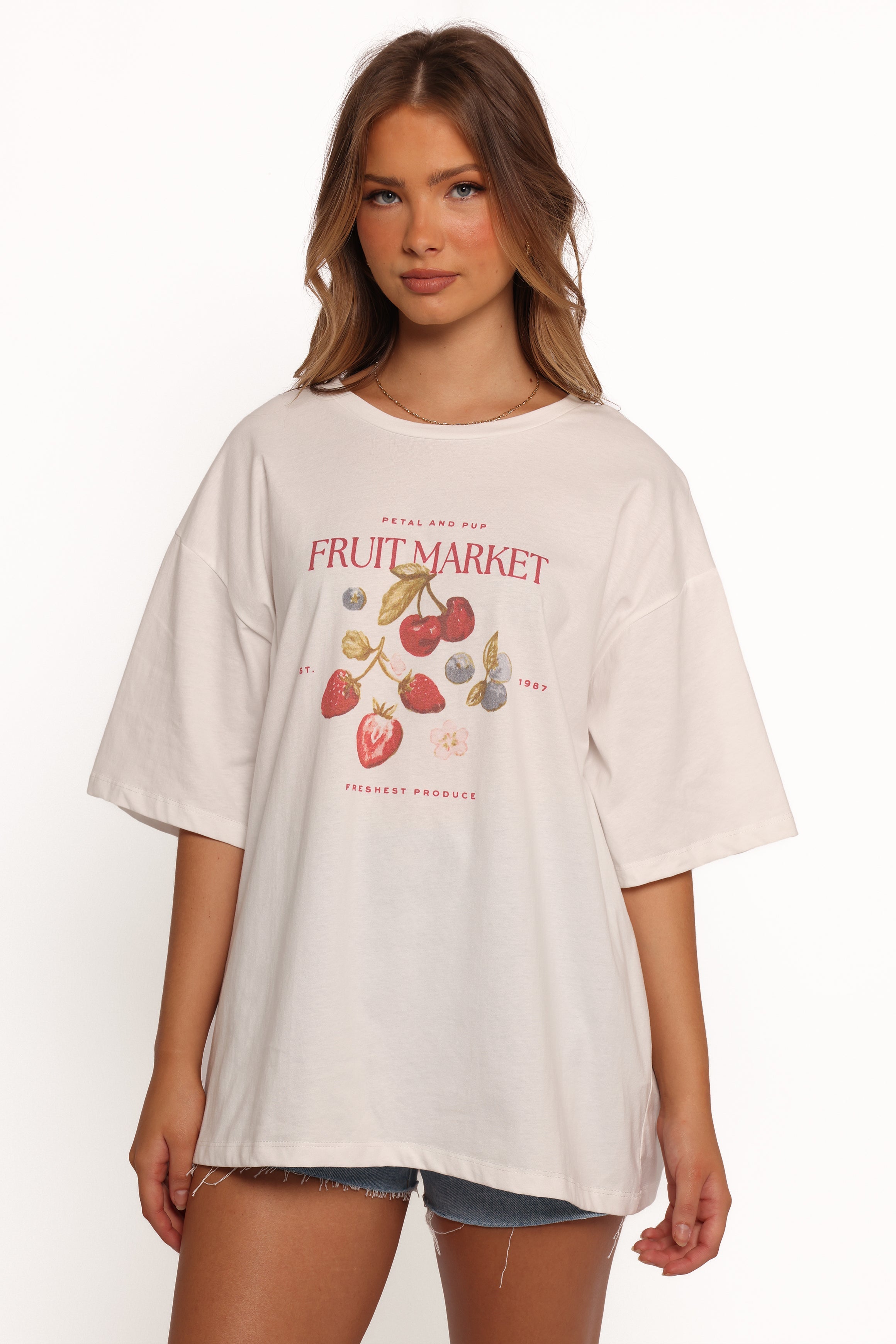 Petal and Pup USA TOPS Loa Graphic Tee - White