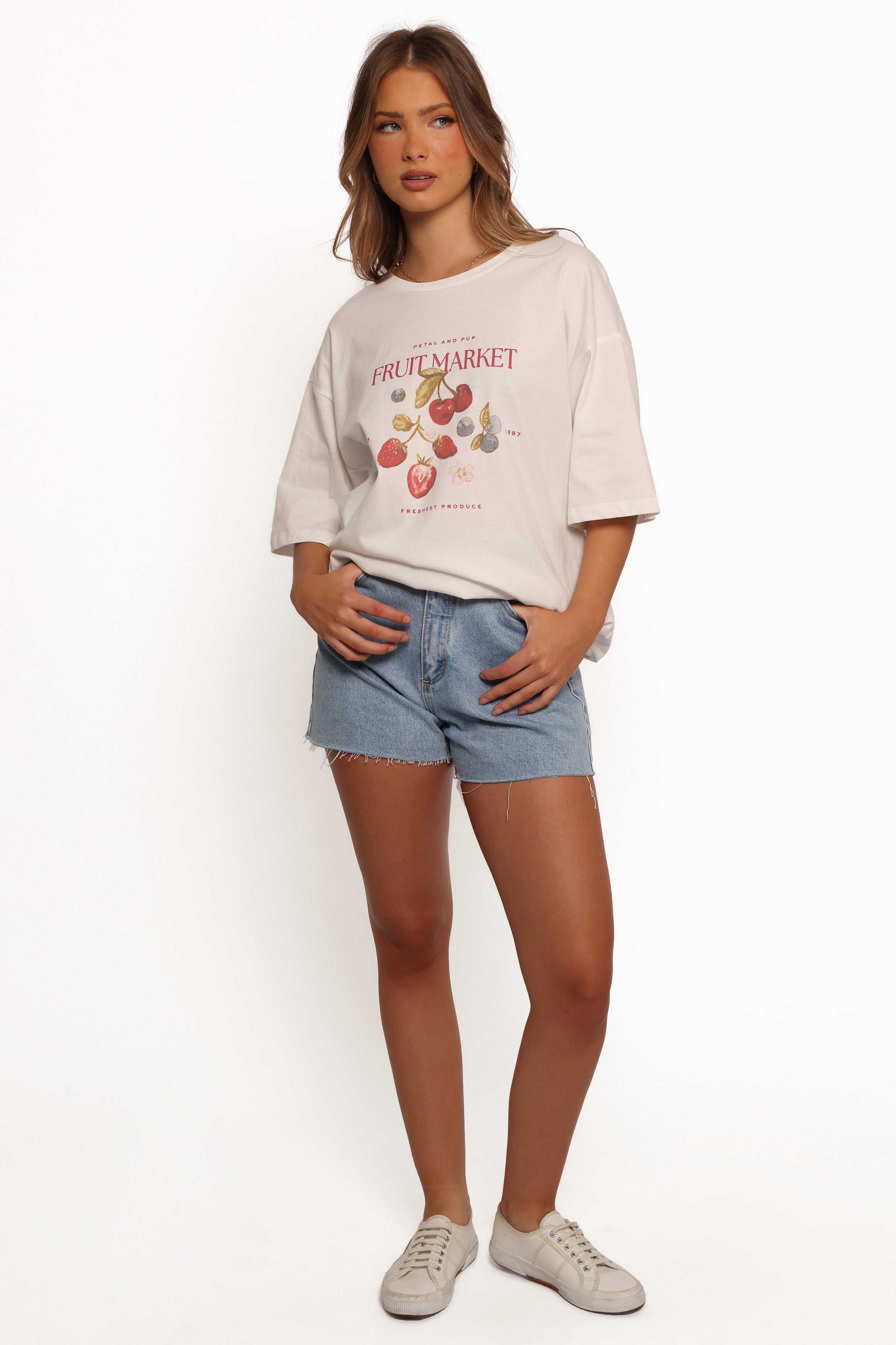 Petal and Pup USA TOPS Loa Graphic Tee - White