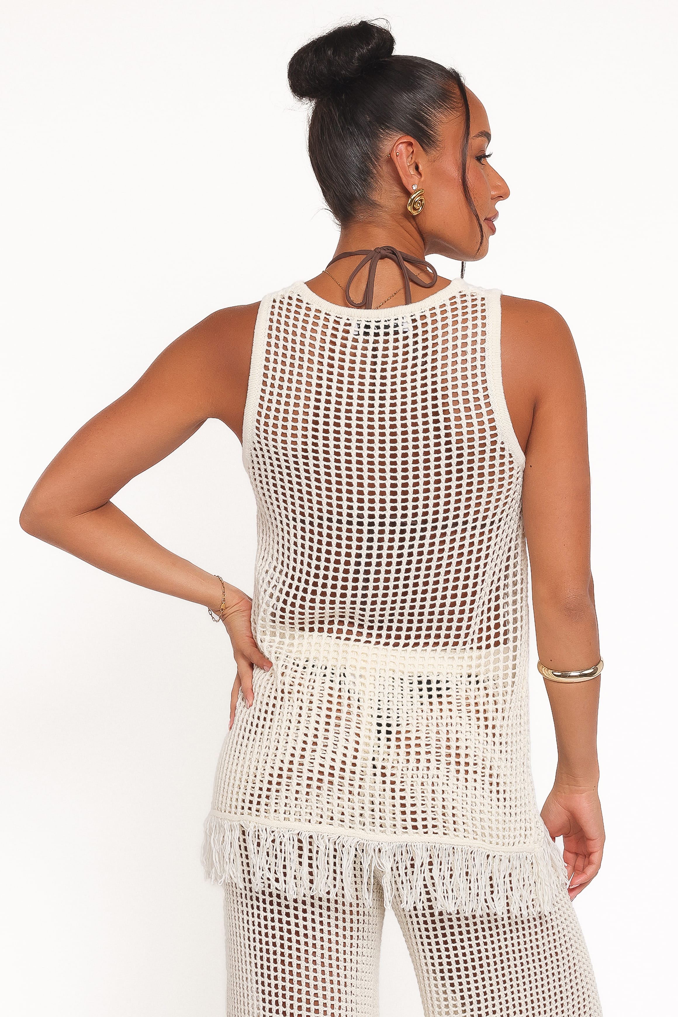 Petal and Pup USA TOPS Lorna Knitted Top - Off White