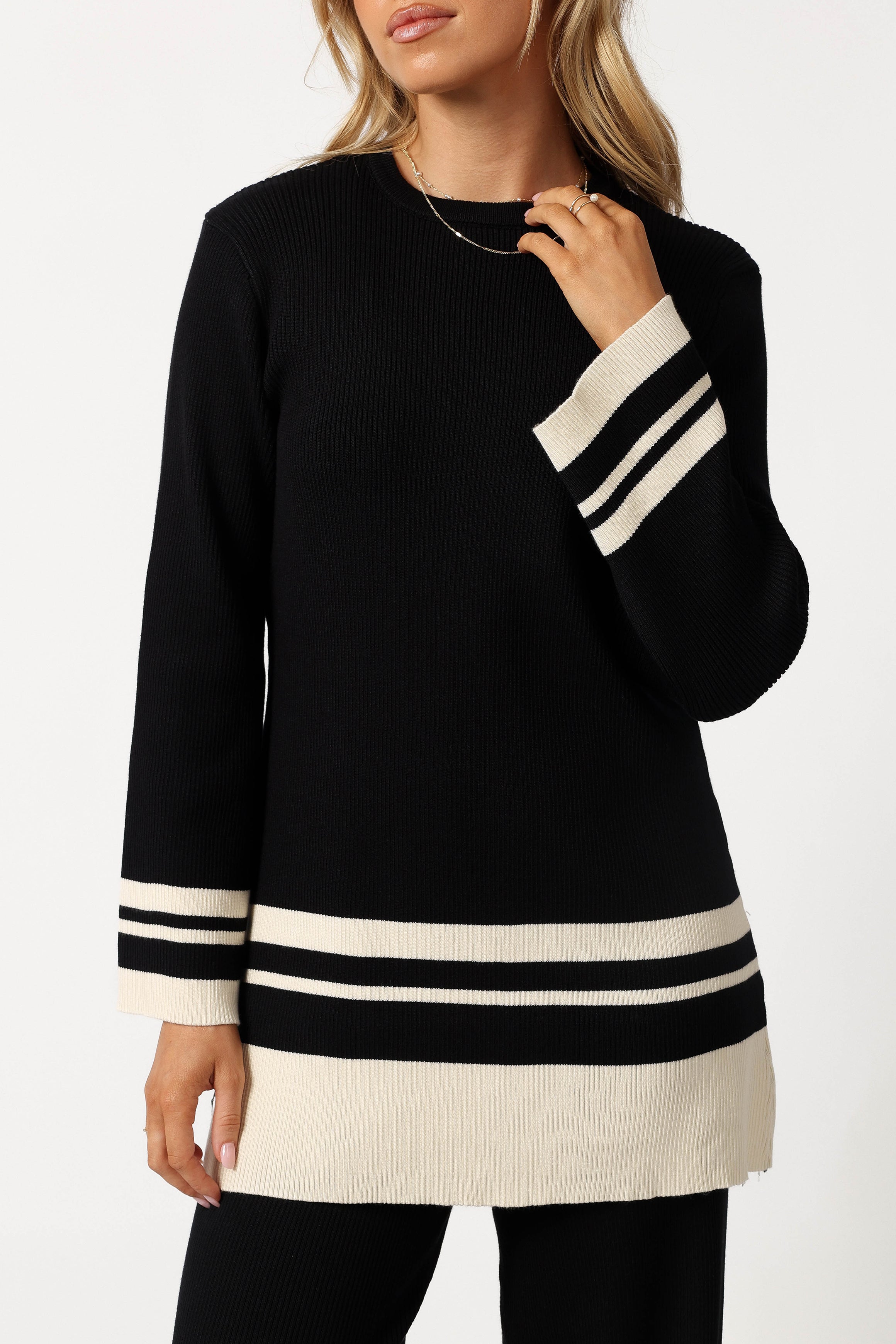 Petal and Pup USA TOPS Lowell Top - Black Off White