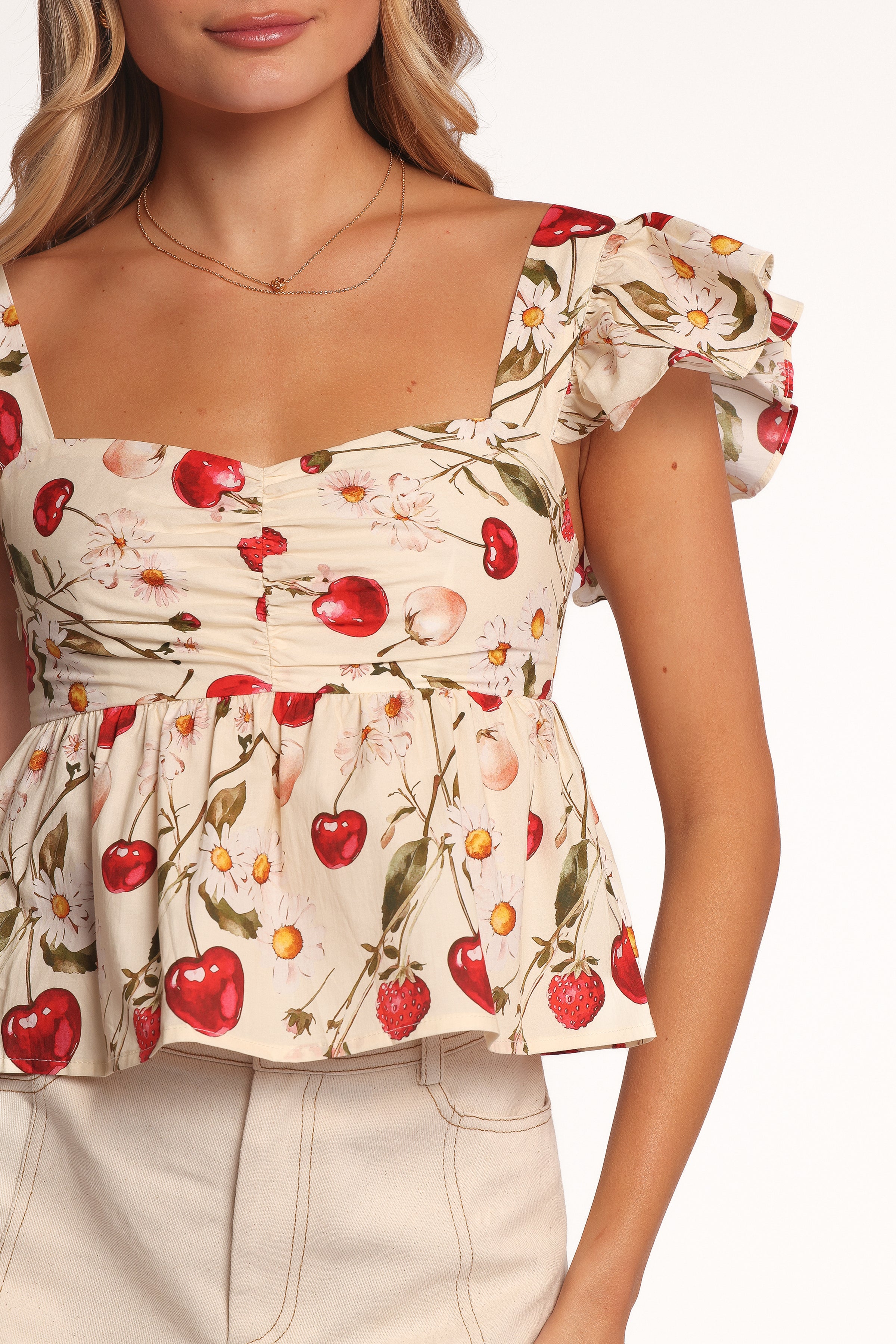 Petal and Pup USA TOPS Lyric Ruffle Top - Mon Cheri