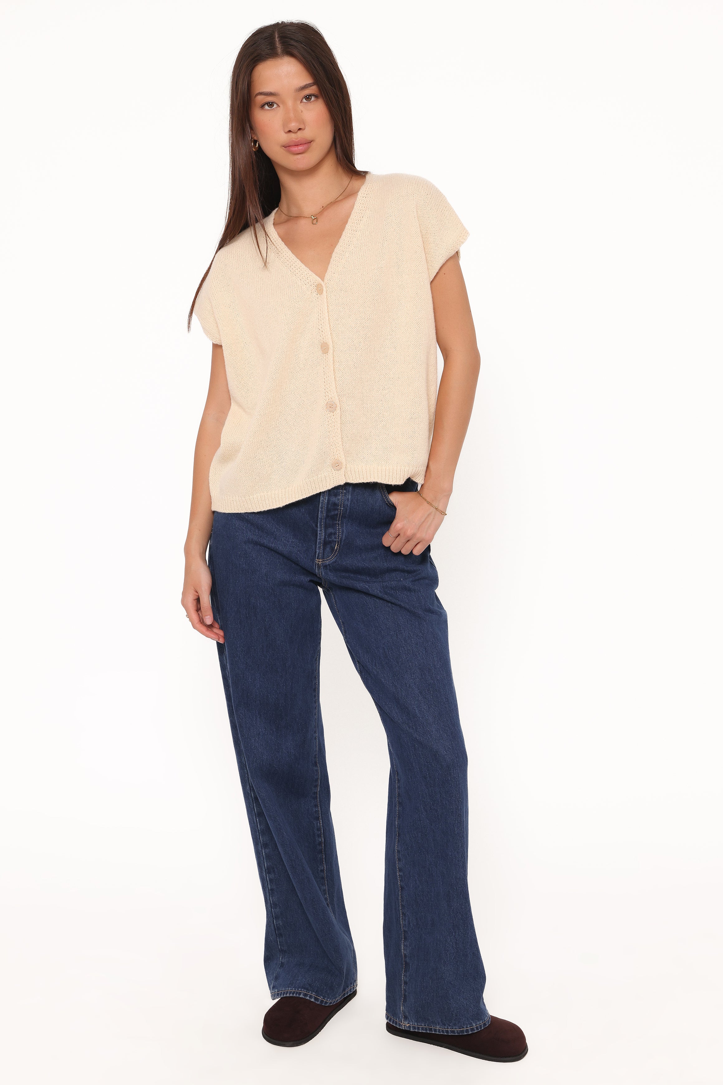 Petal and Pup USA TOPS Mariana Knit Vest - Lemon