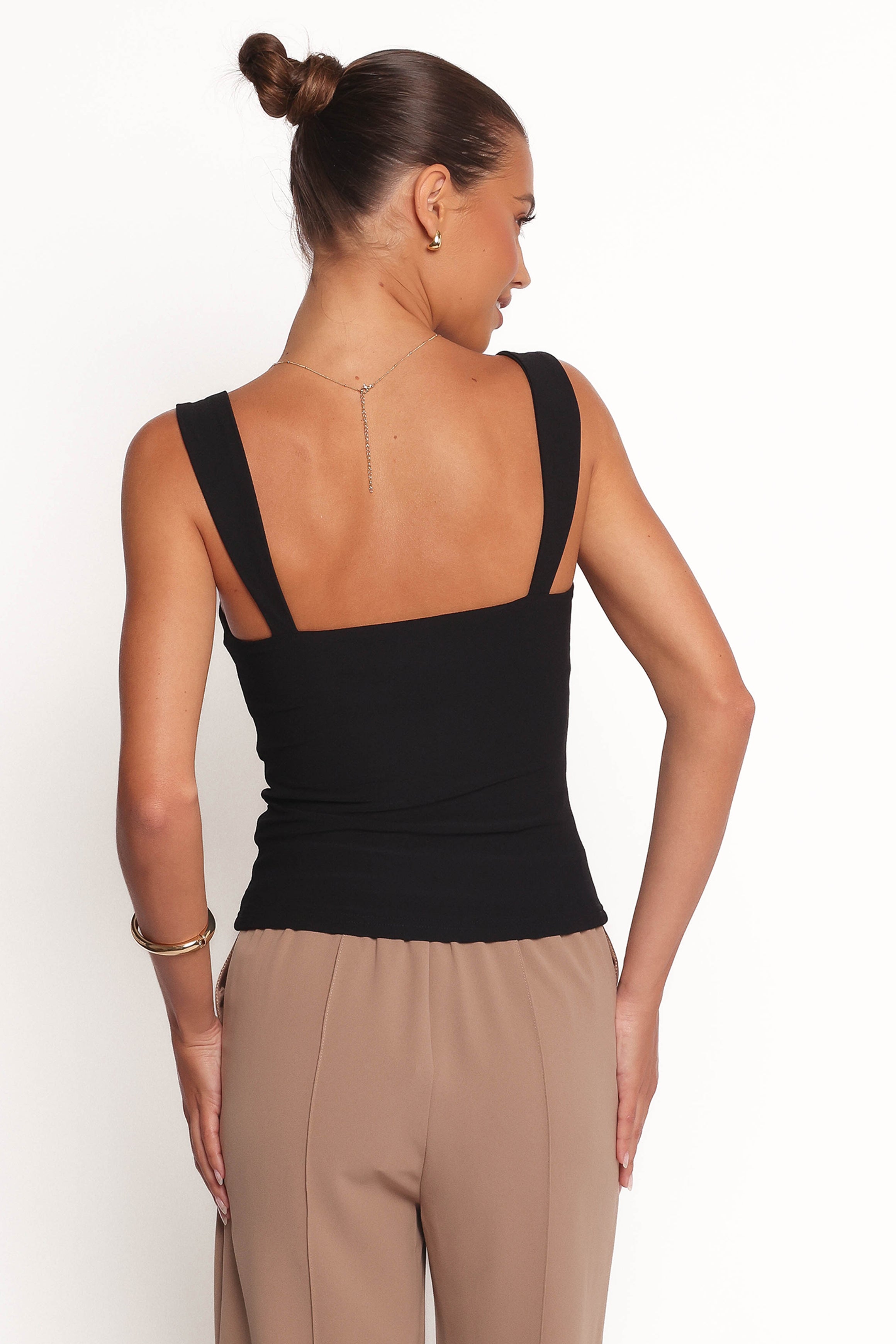 Petal and Pup USA TOPS Marley Bow Knit Top - Black