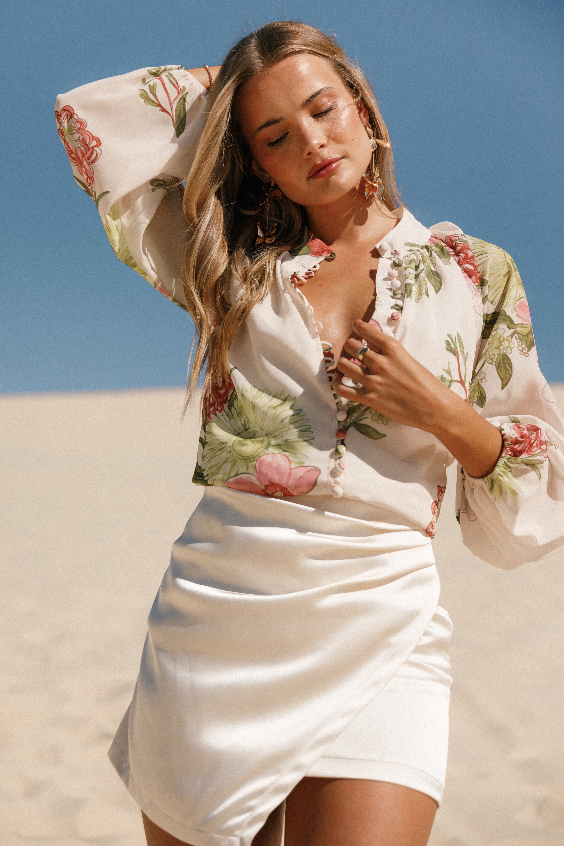 Petal and Pup USA TOPS Marni Top - Native Flora