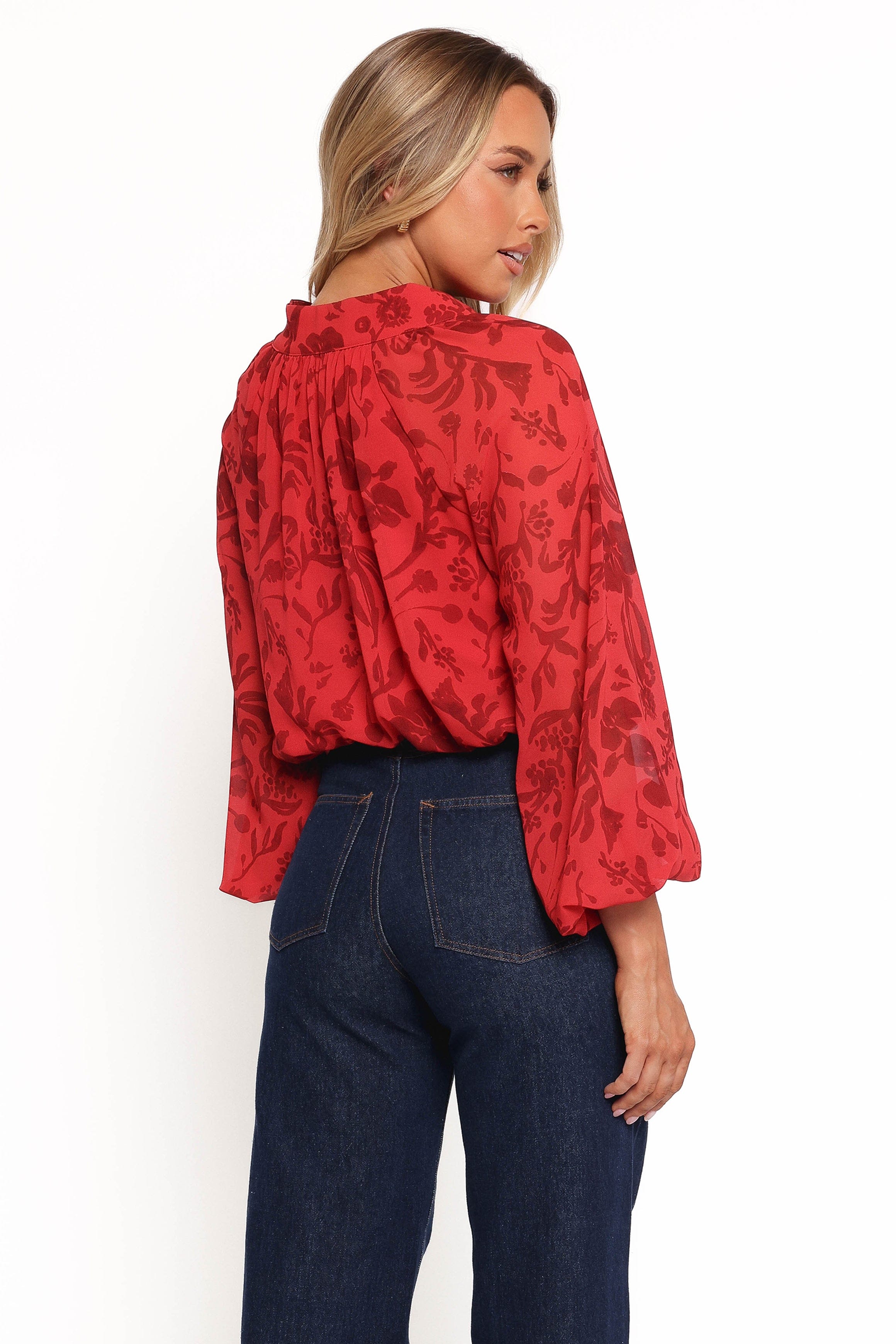 Petal and Pup USA TOPS Marni Top - Red Floral
