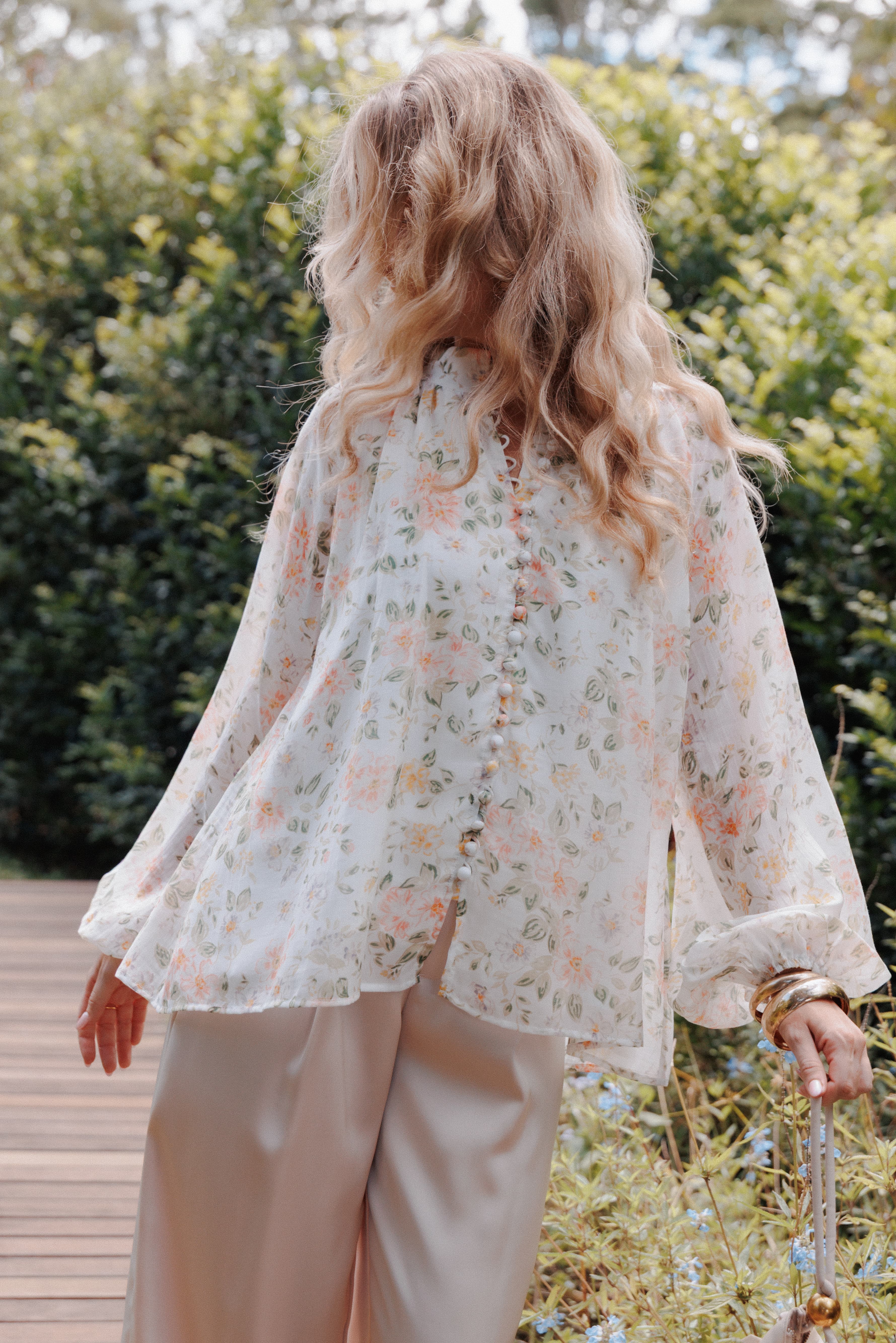 Petal and Pup USA TOPS Marni Top - White Multi Floral