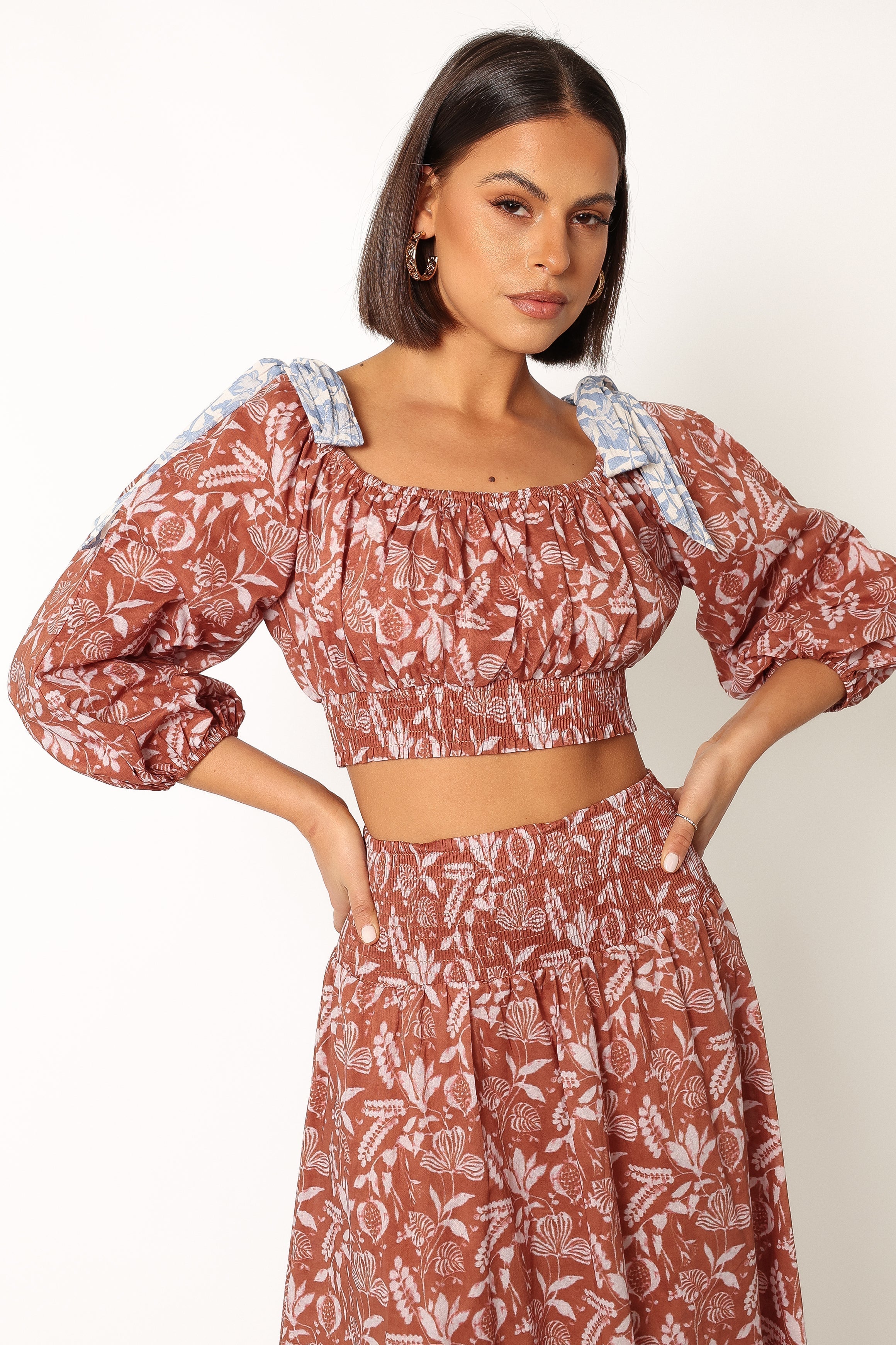 Petal and Pup USA TOPS Maryette Top - Cinnamon