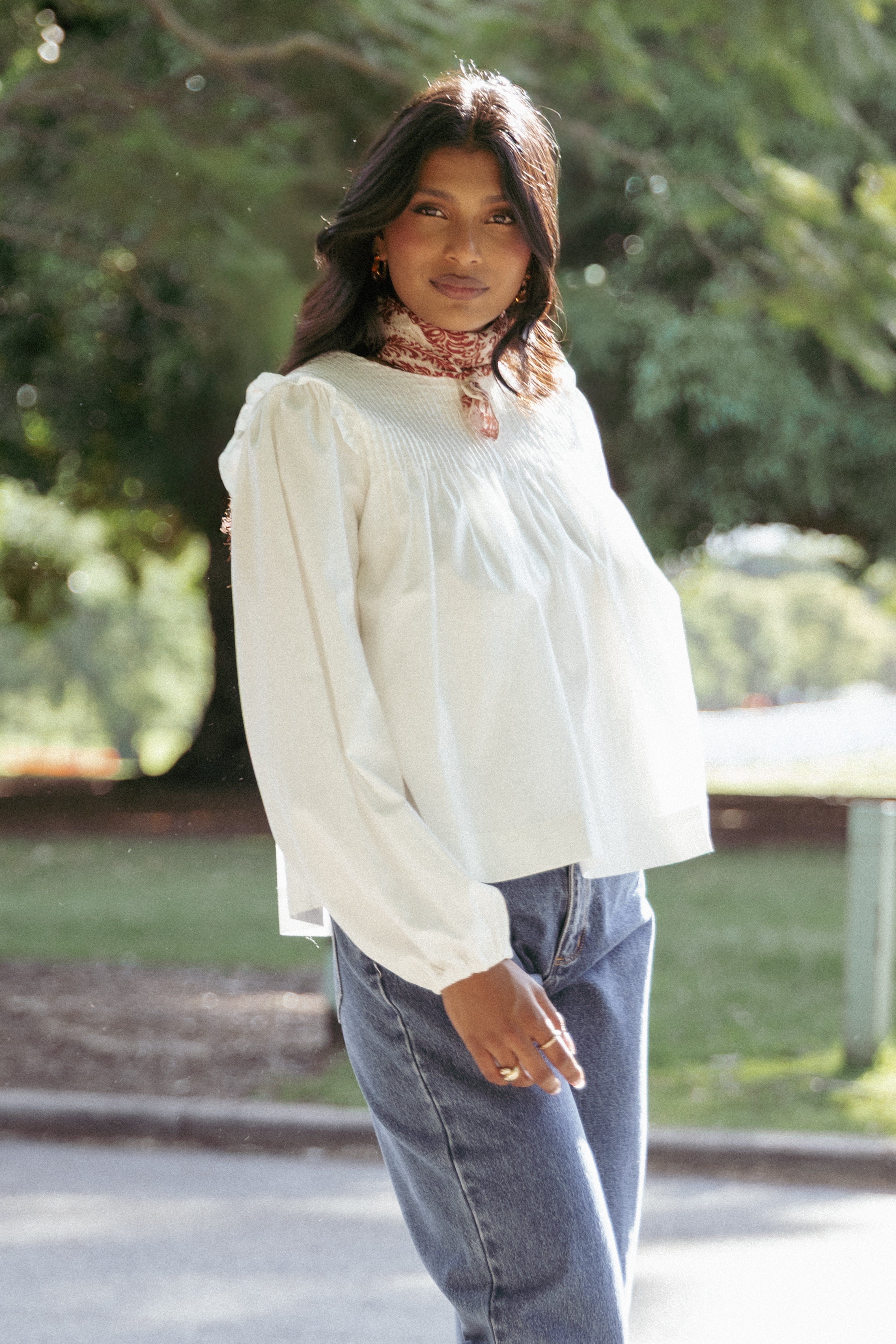 Petal and Pup USA TOPS Melba Blouse - White