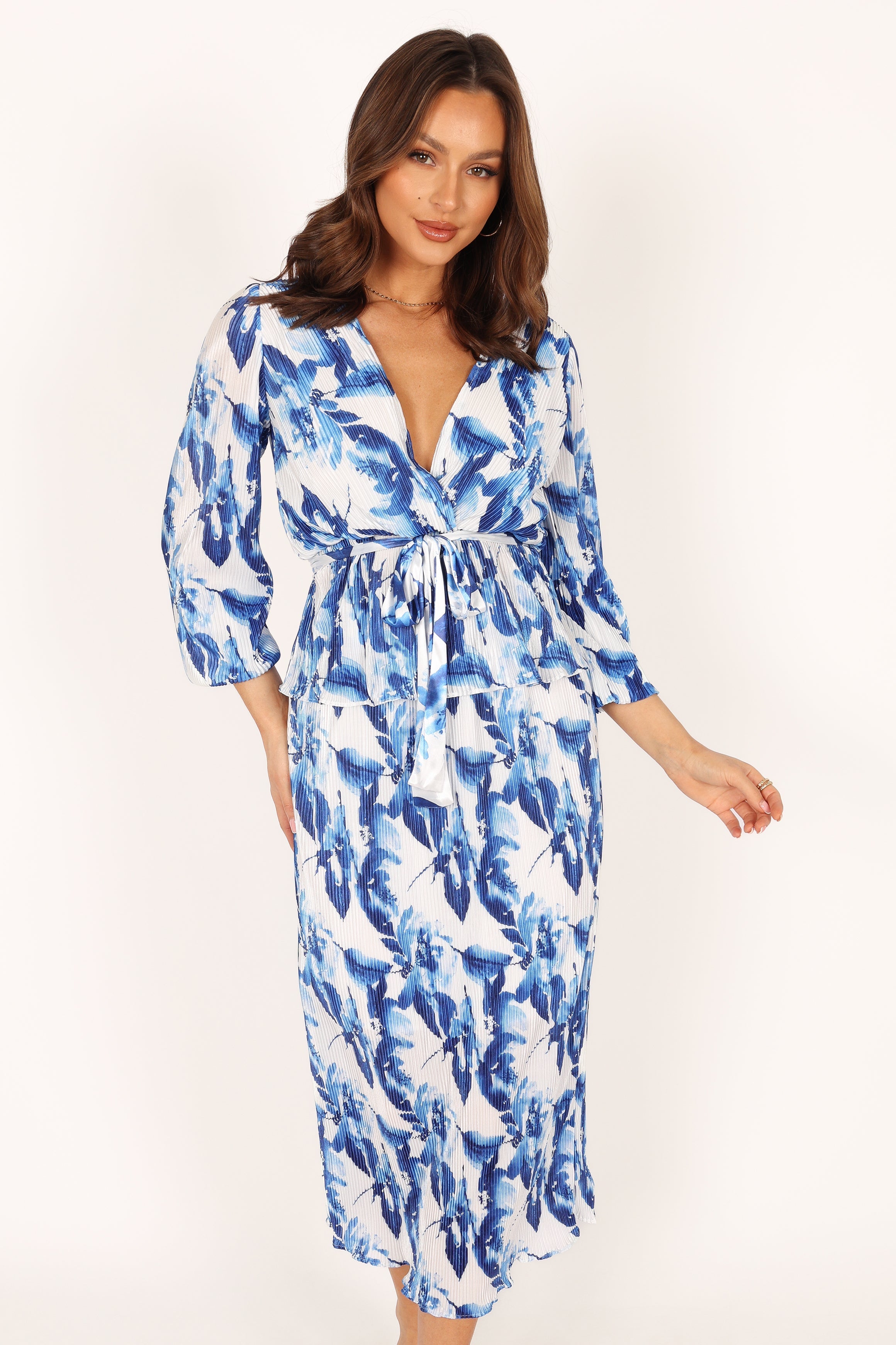 Petal and Pup USA TOPS Minelli Pleat Top - Blue