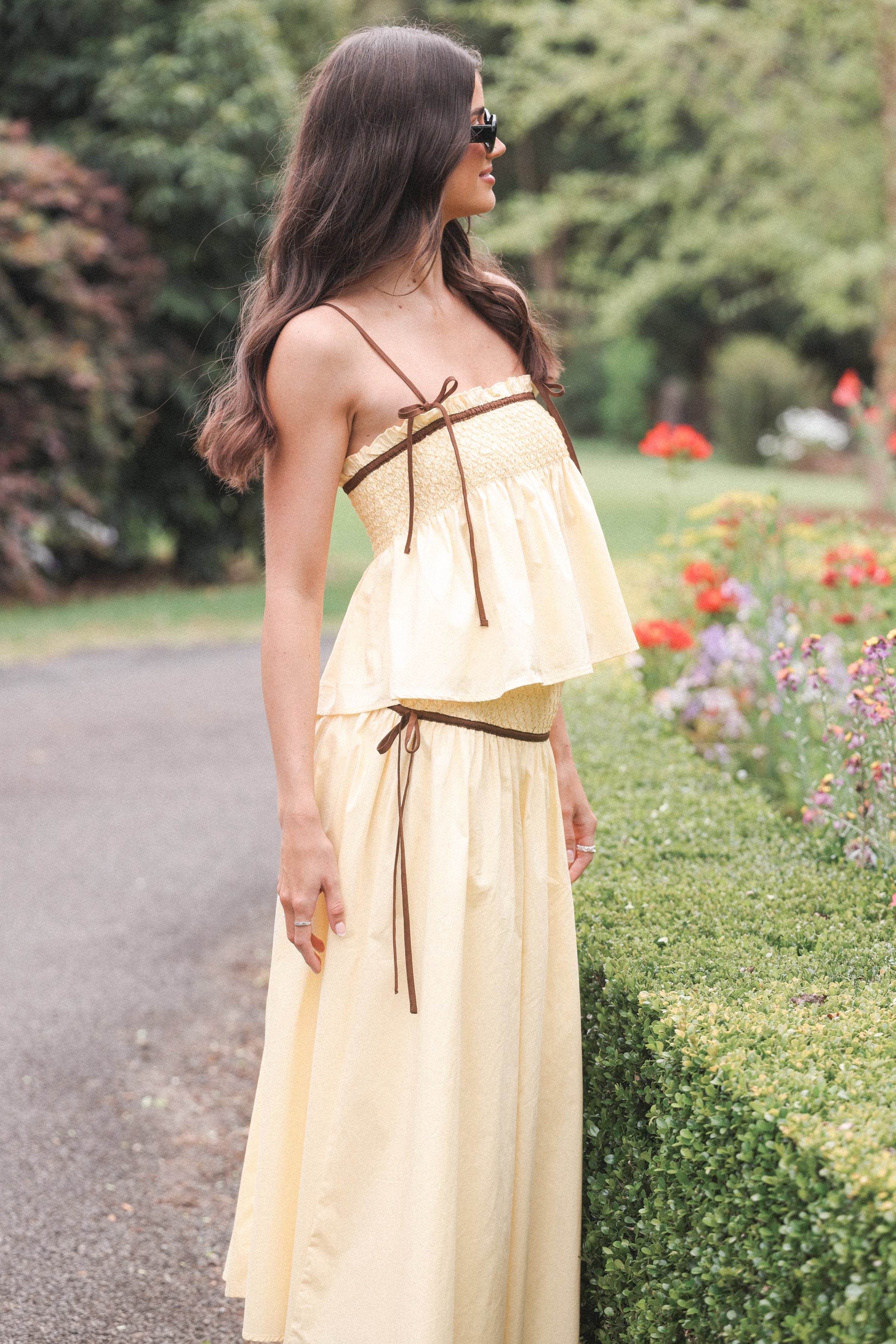 Petal and Pup USA TOPS Mireille Baby Doll Top - Lemon