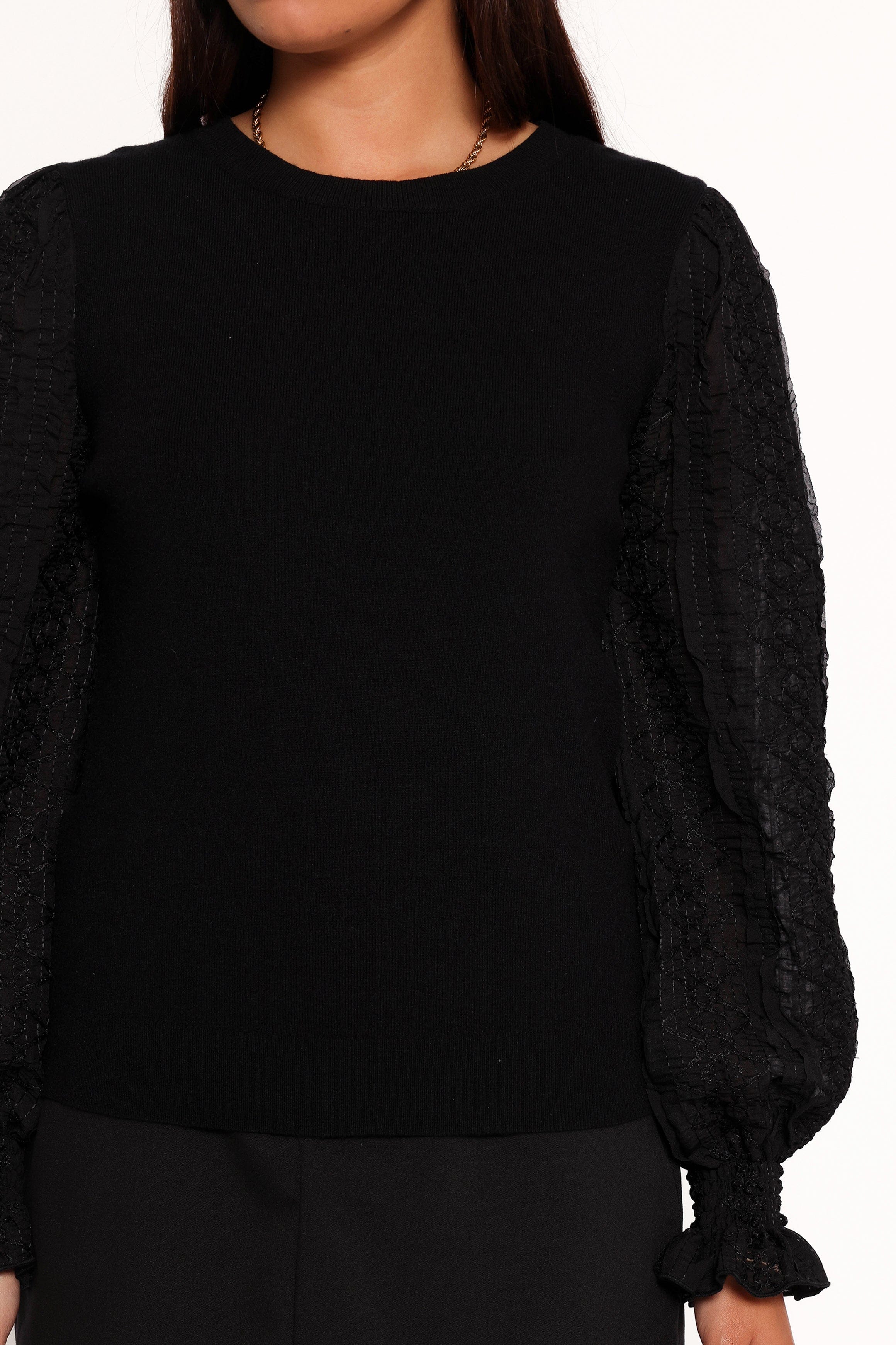 Petal and Pup USA TOPS Misah Long Sleeve Top - Black
