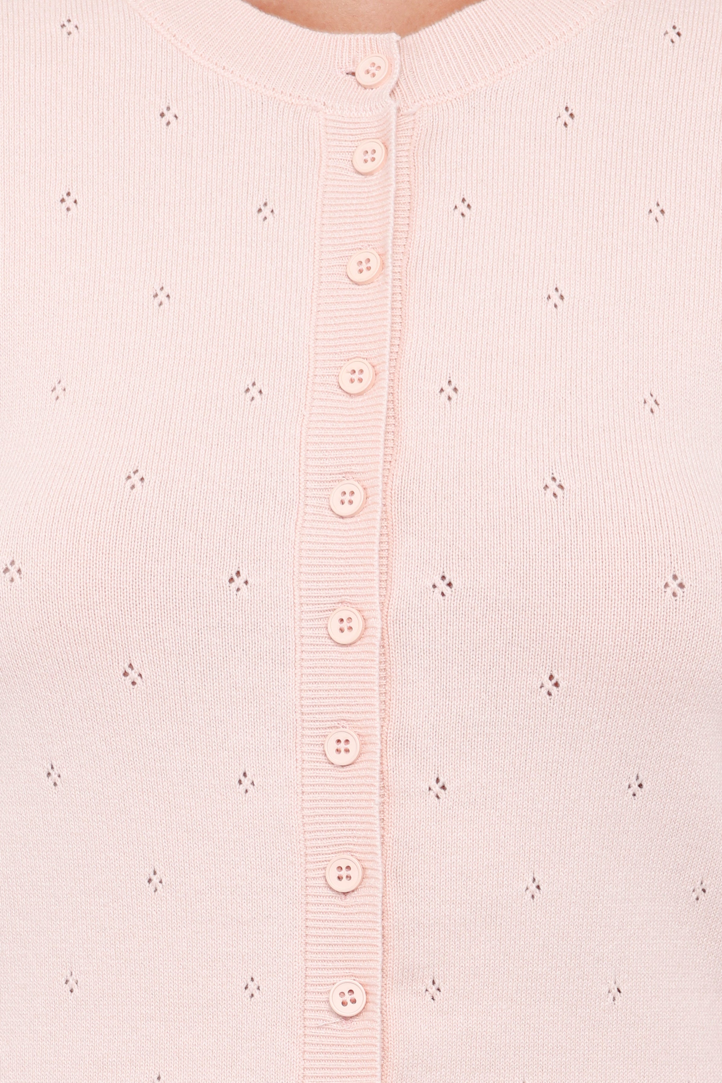 Petal and Pup USA TOPS Monae Pointelle Button Up Top - Pink