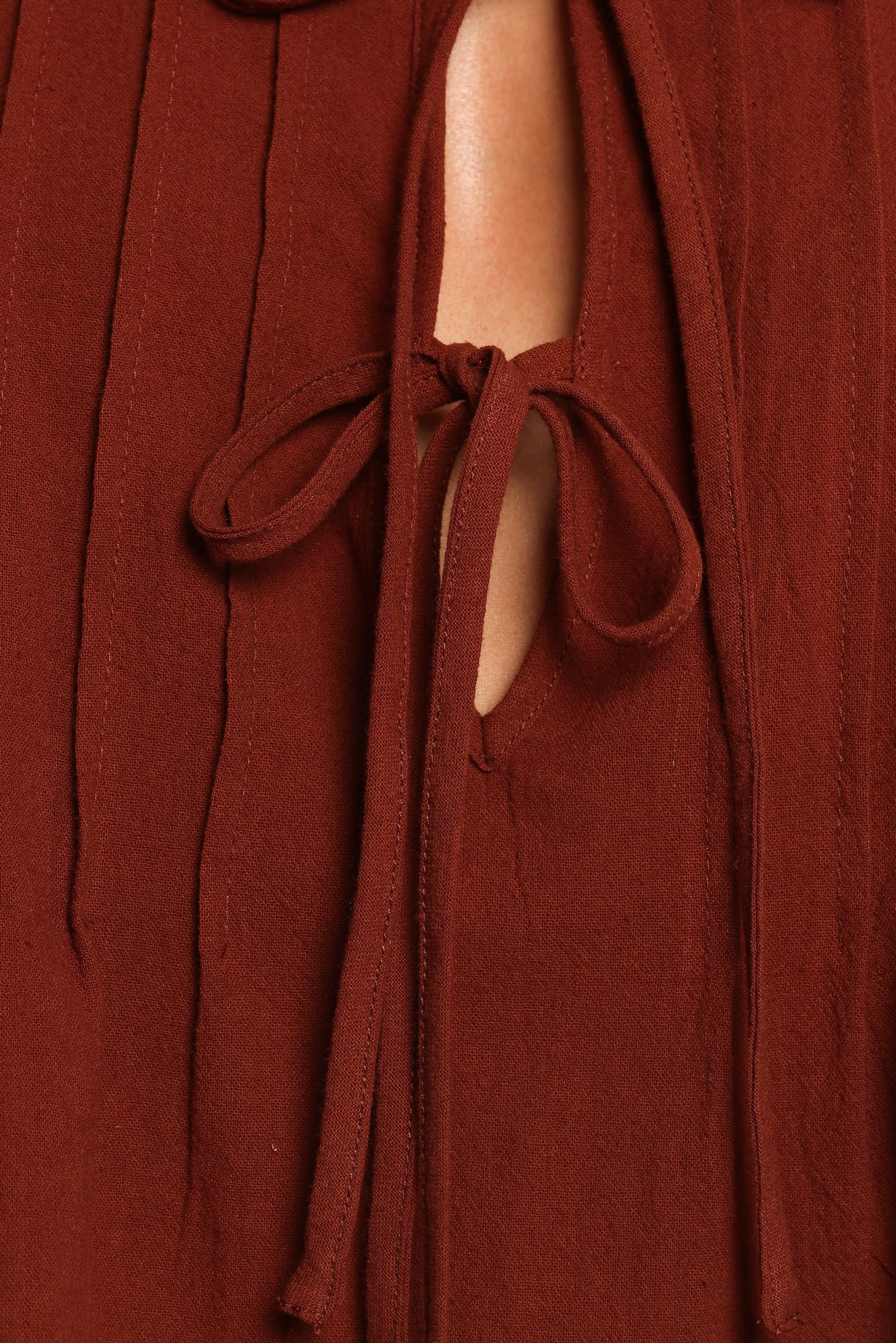 Petal and Pup USA TOPS Nika Pleated Top - Chocolate Brown (Hold for Rack)