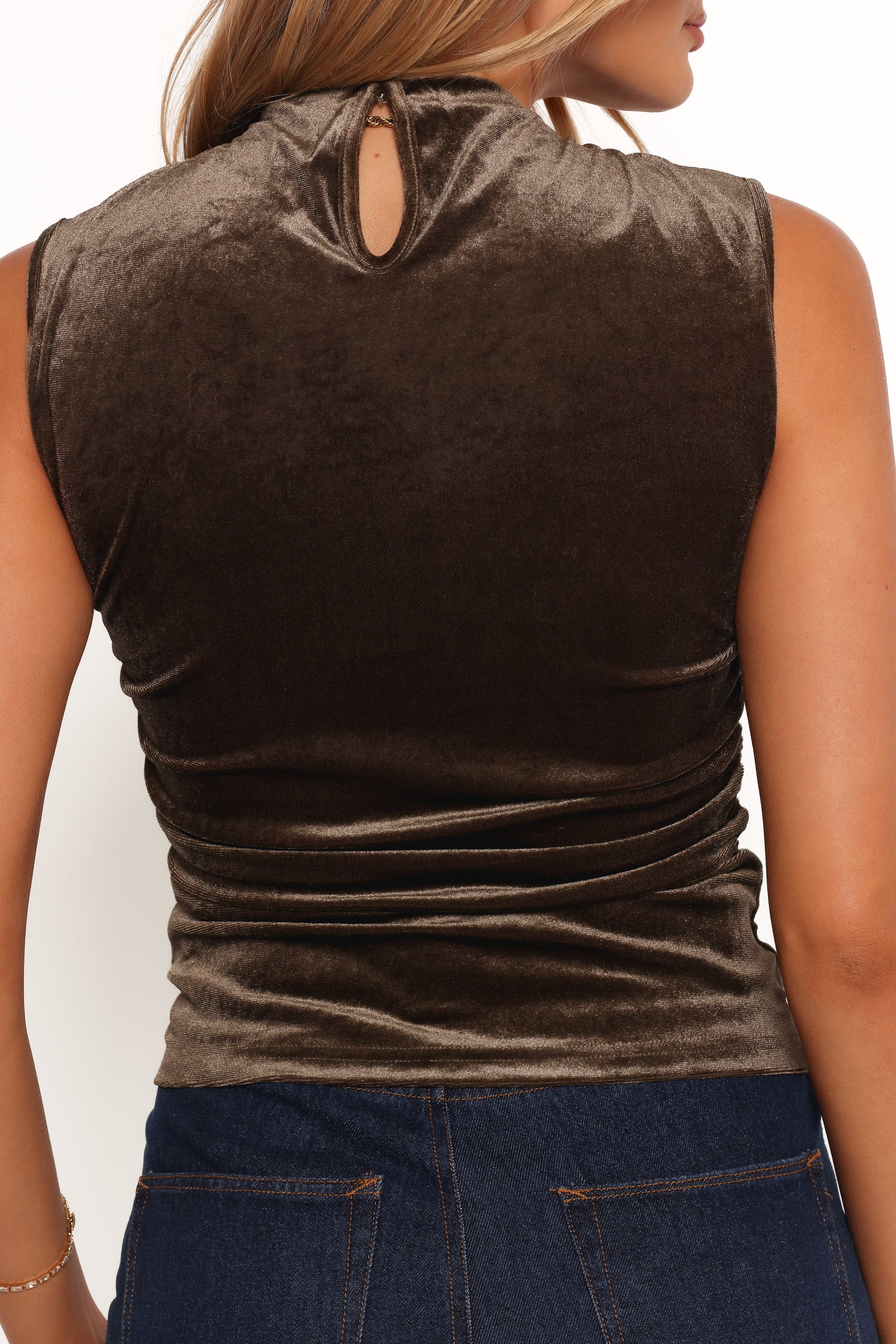 Petal and Pup USA TOPS Nissa Velvet Top - Olive