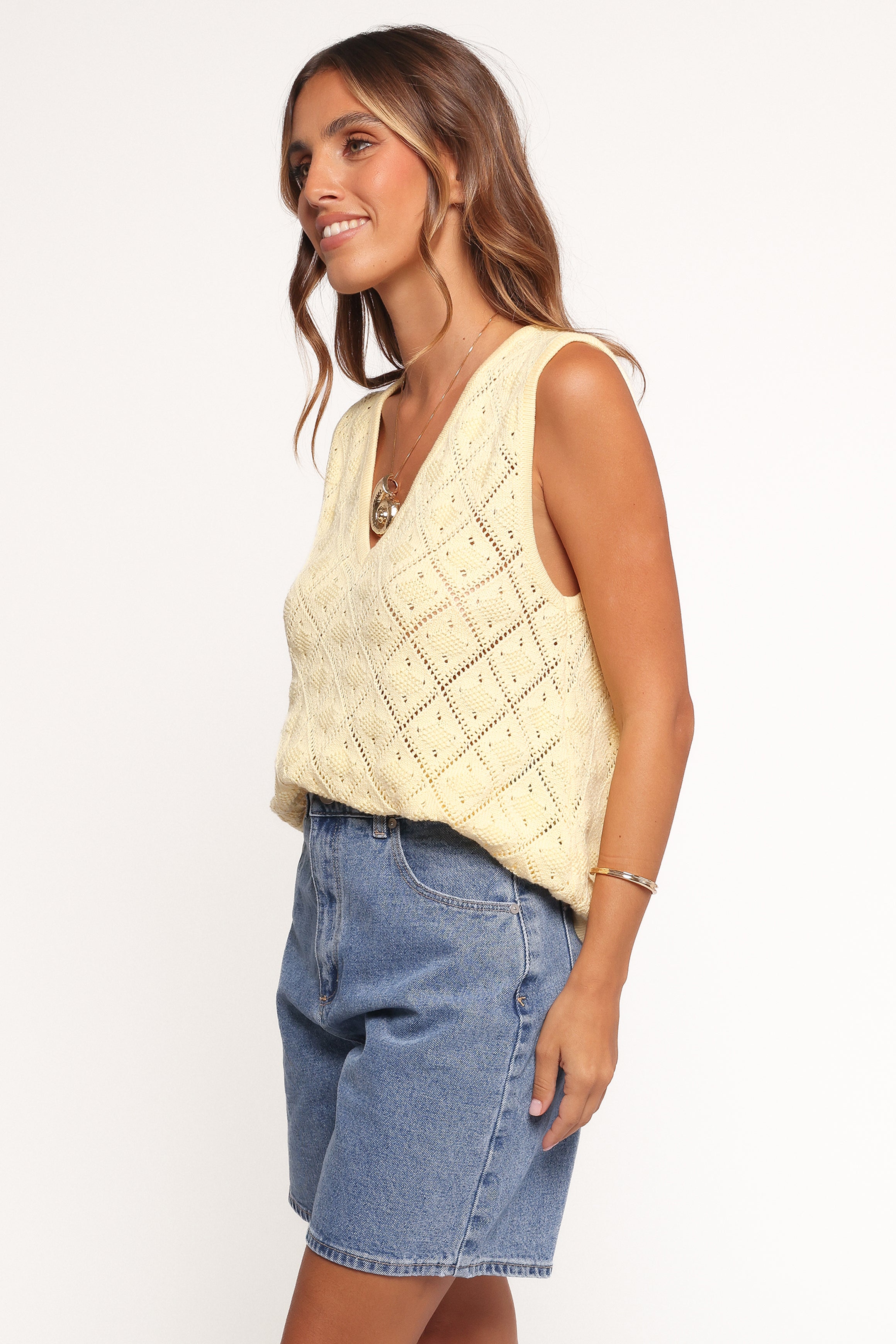 Petal and Pup USA TOPS Palma Knit Top - Butter Yellow