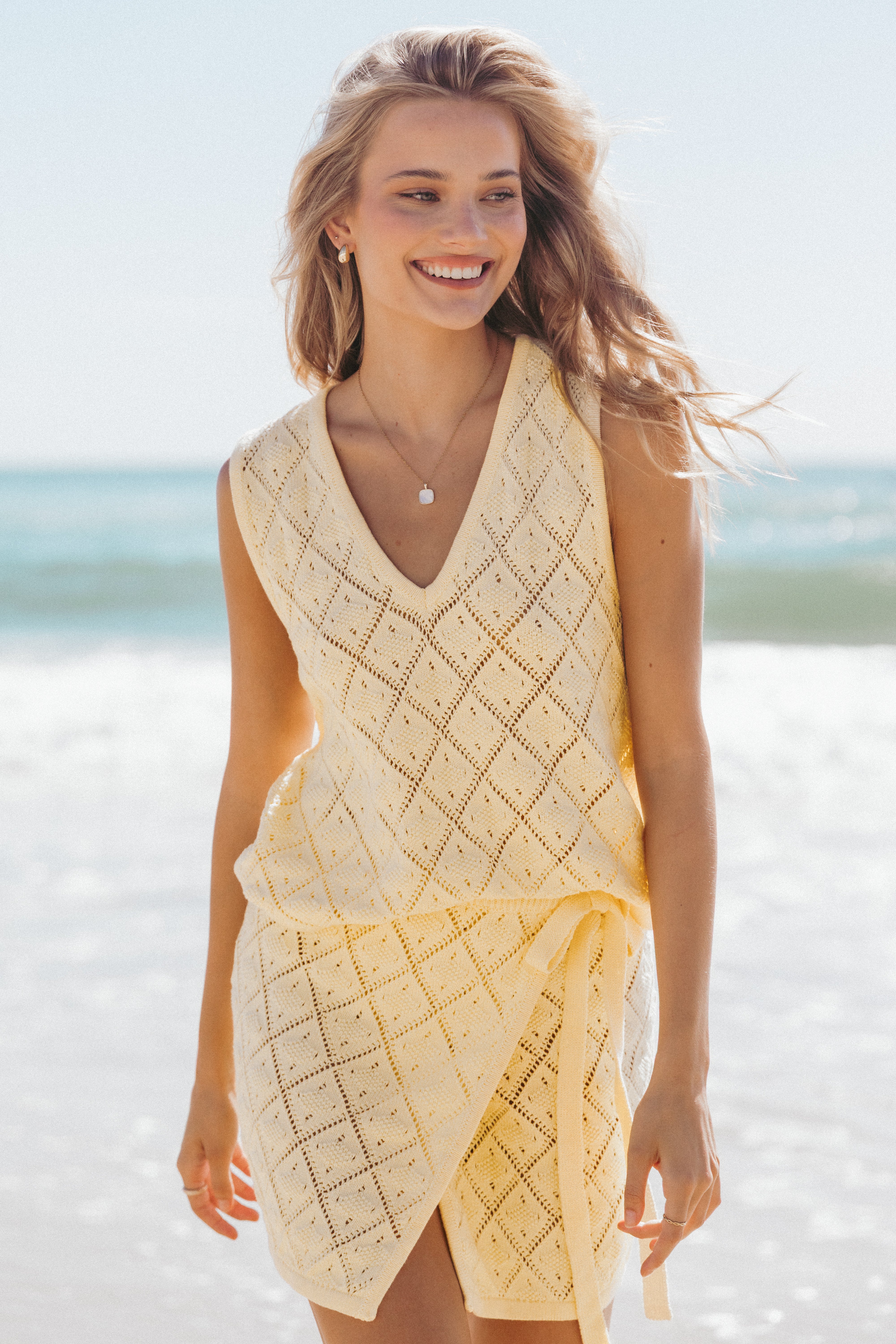 Petal and Pup USA TOPS Palma Knit Top - Butter Yellow