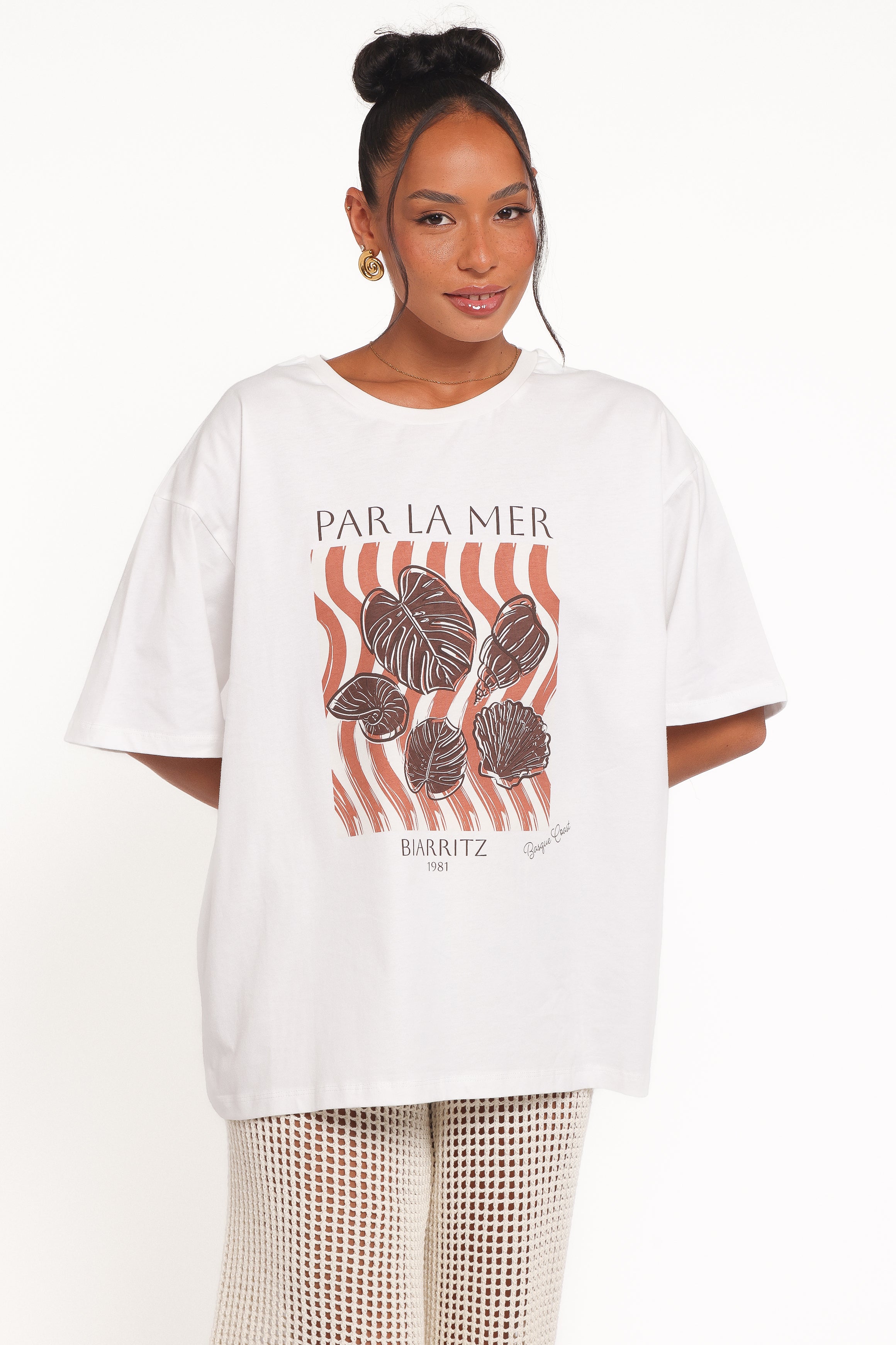Petal and Pup USA TOPS Par La Mer Tee - White
