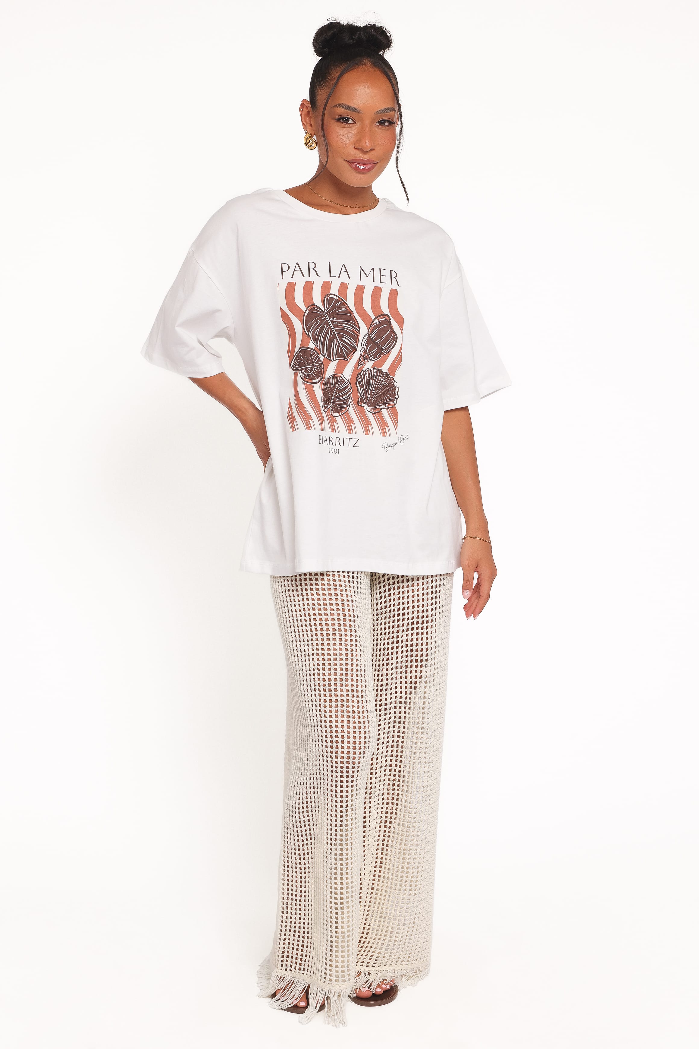 Petal and Pup USA TOPS Par La Mer Tee - White