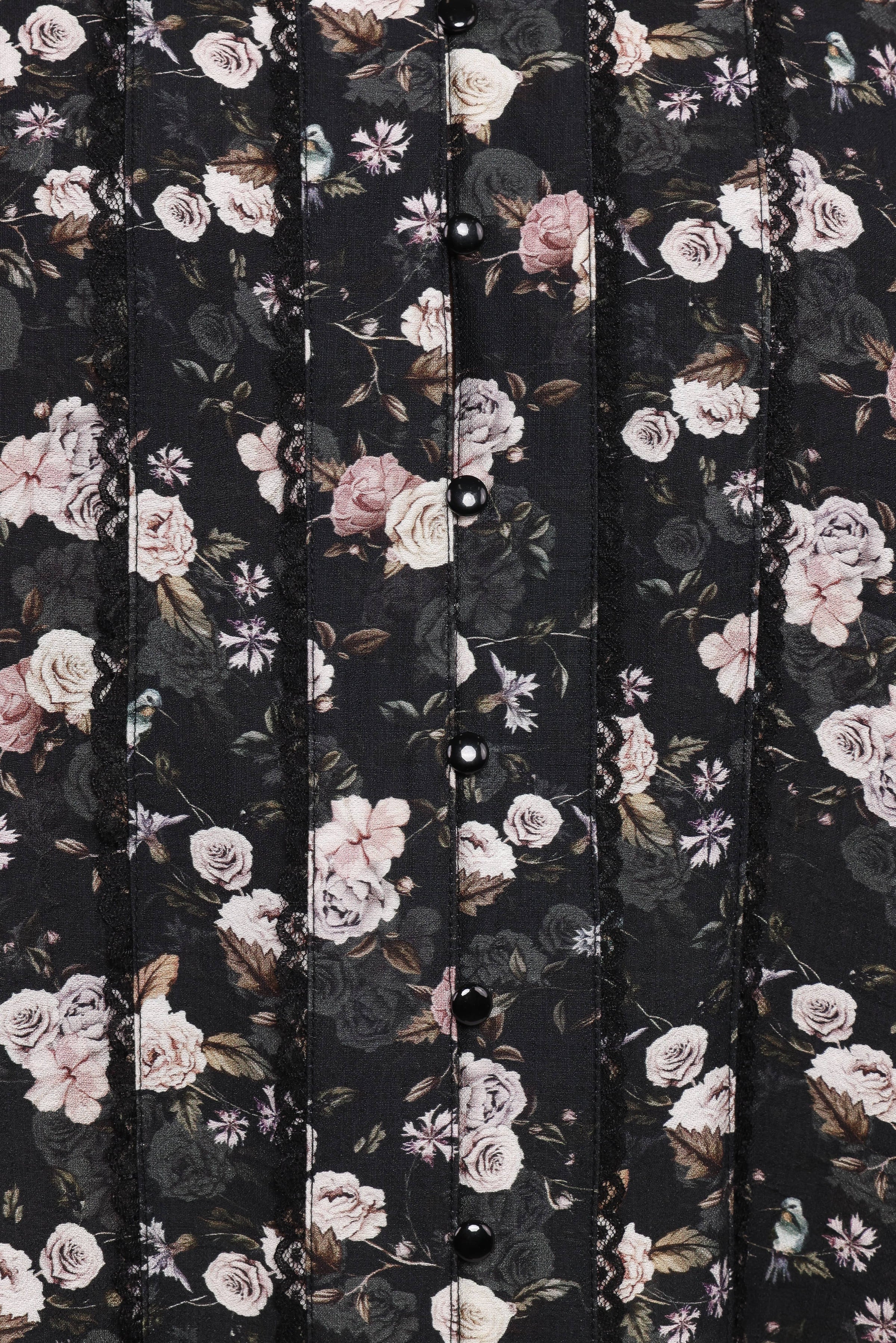 Petal and Pup USA TOPS Parsons Blouse - Dark Floral