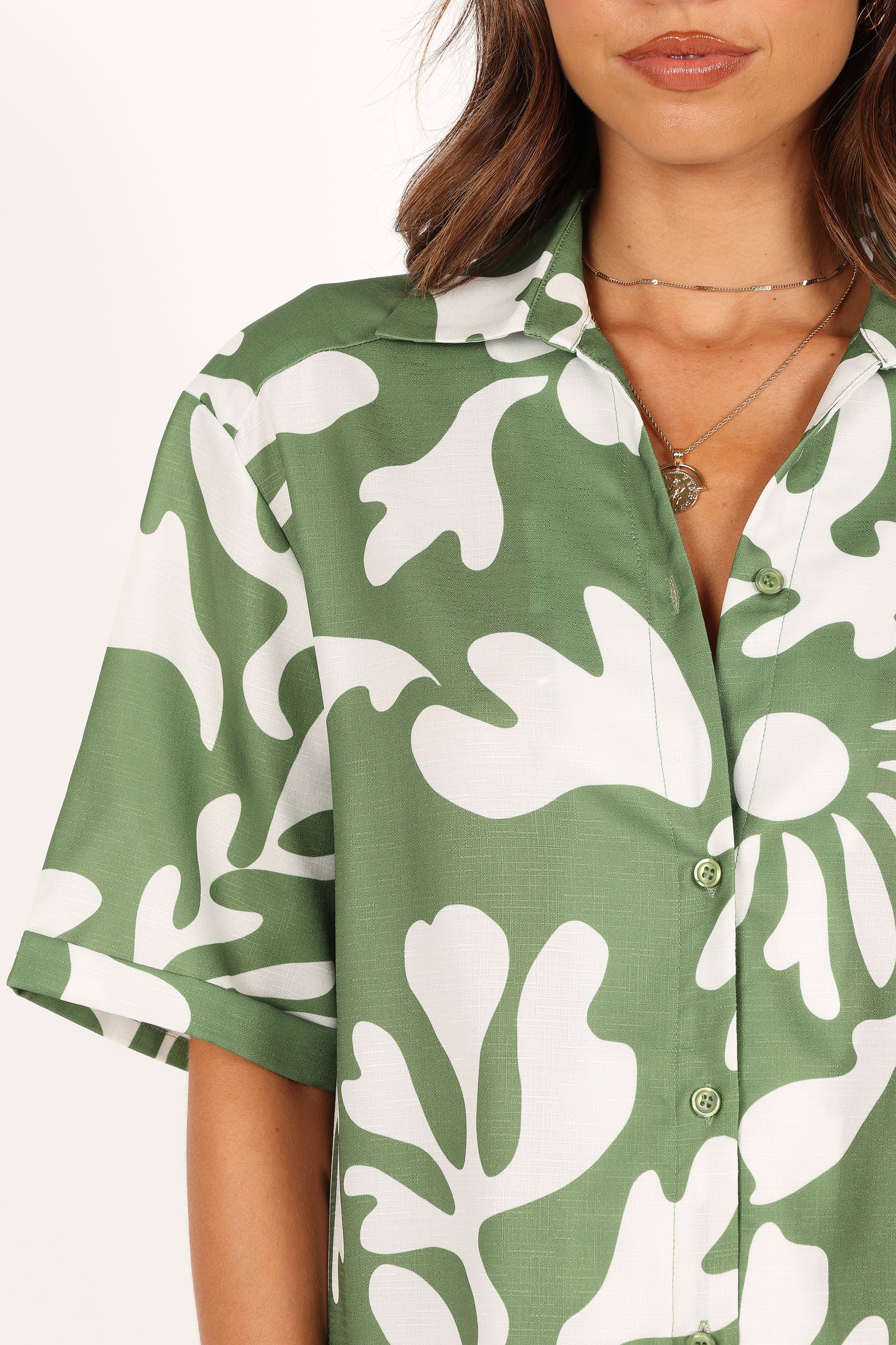 Petal and Pup USA TOPS Payton Shirt - Khaki