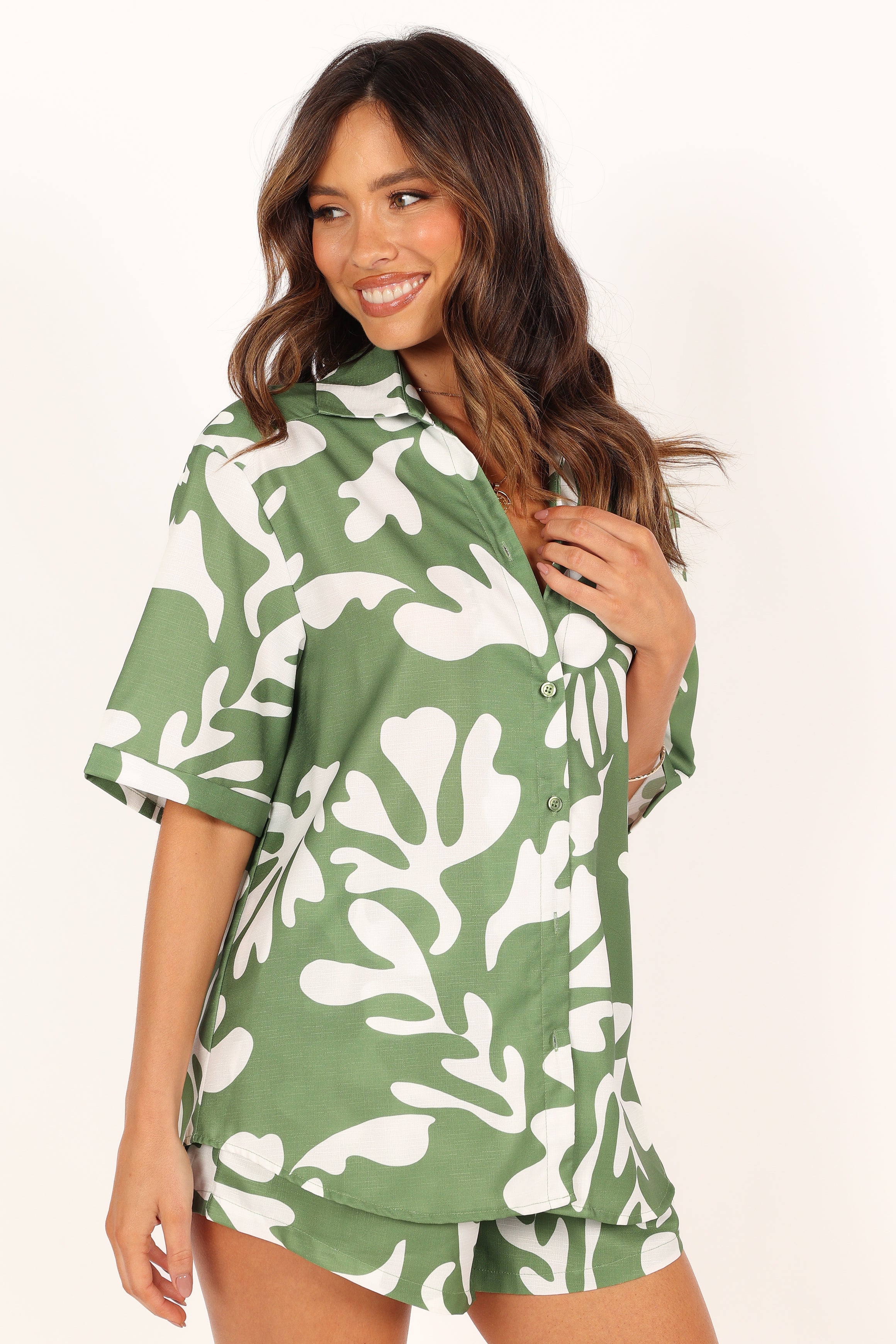 Petal and Pup USA TOPS Payton Shirt - Khaki