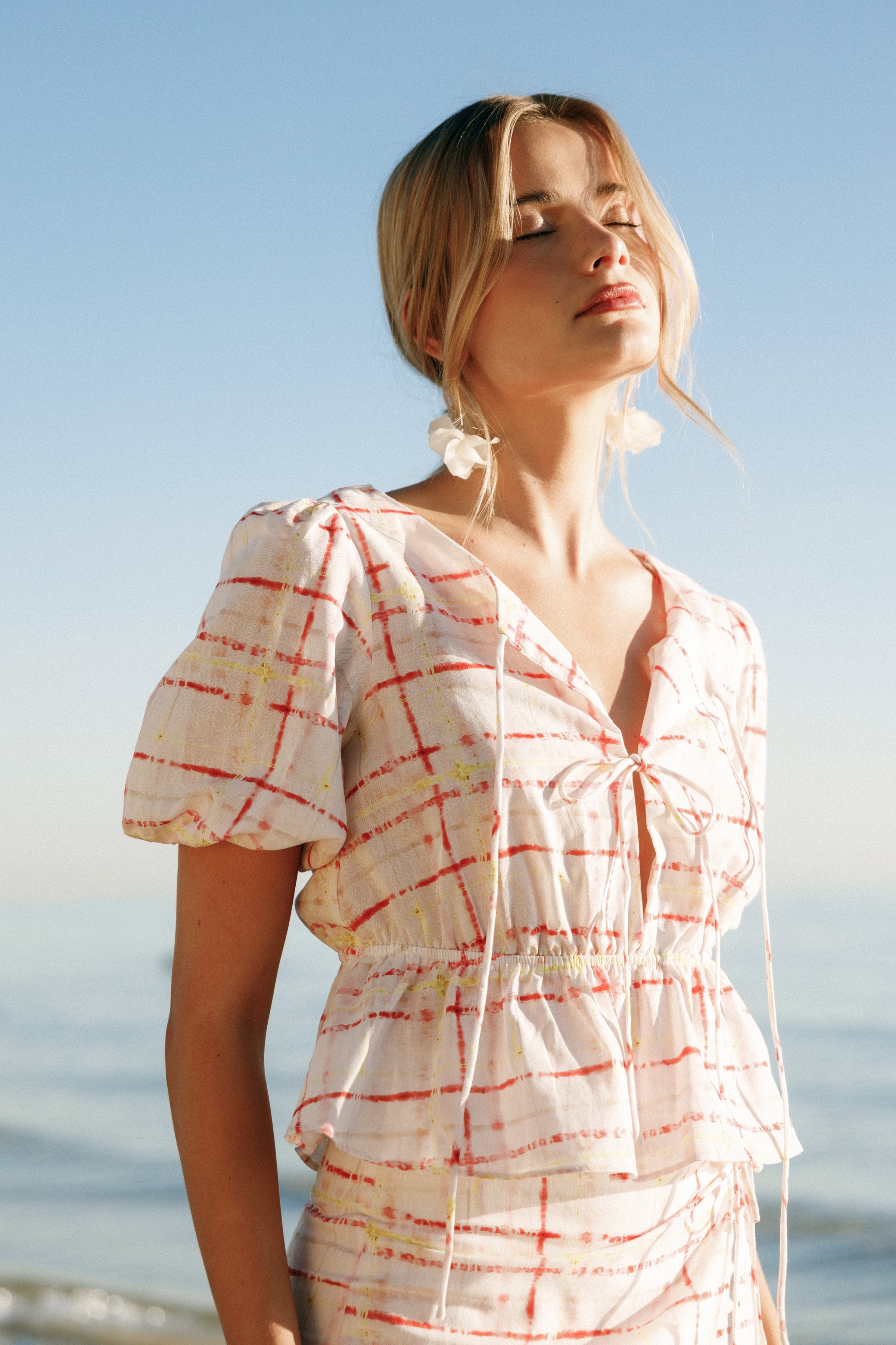 Petal and Pup USA TOPS Pippi Top - Sunset Check