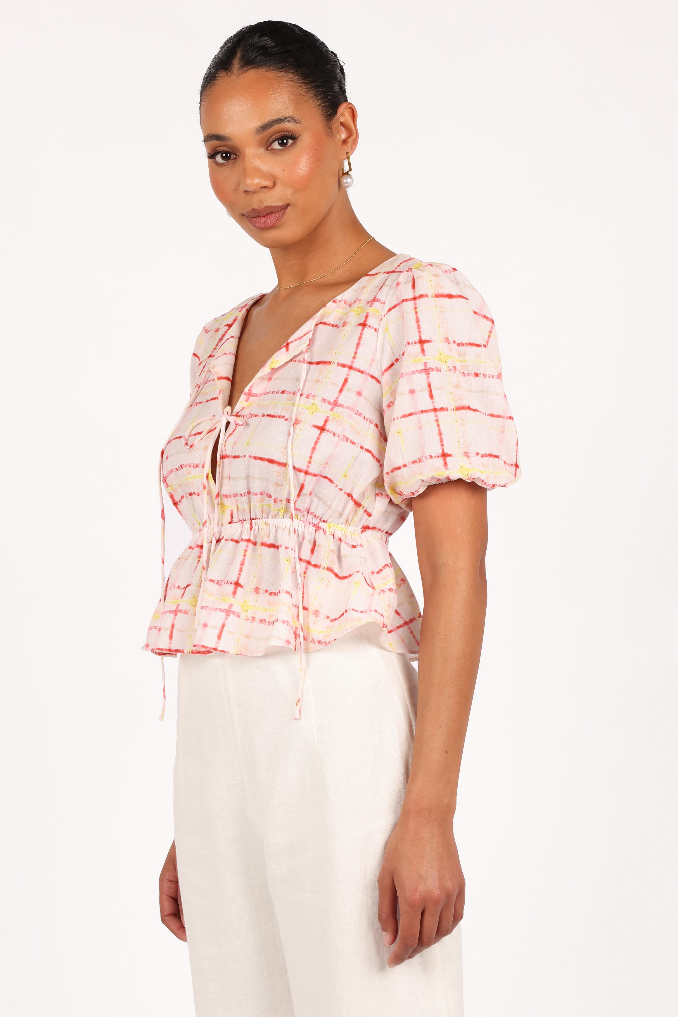 Petal and Pup USA TOPS Pippi Top - Sunset Check