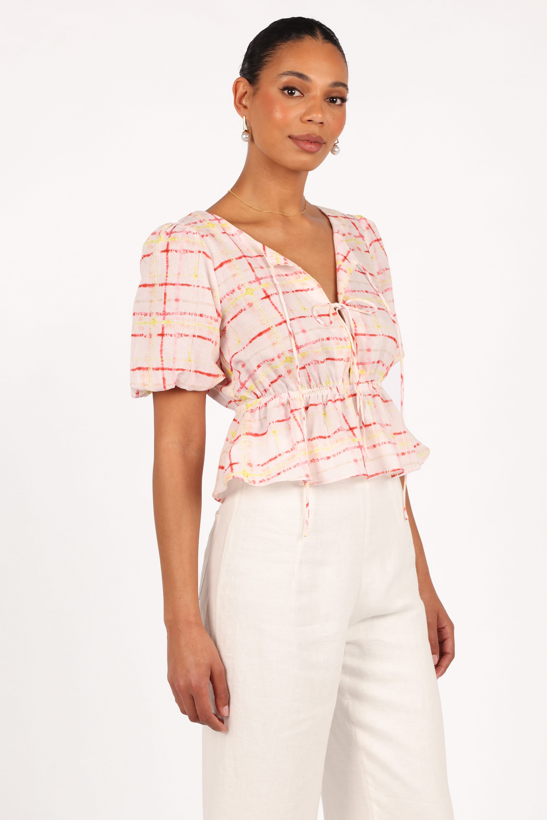 Petal and Pup USA TOPS Pippi Top - Sunset Check