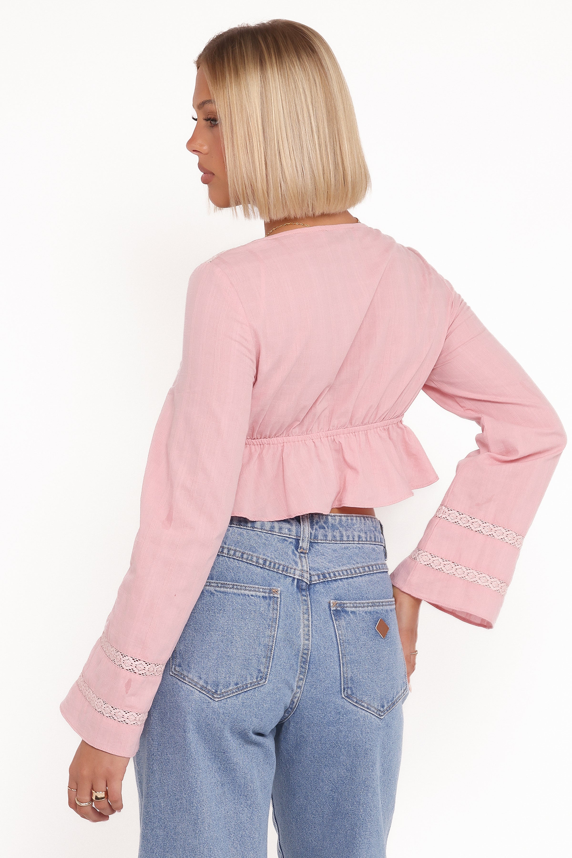 Petal and Pup USA TOPS Reed Long Sleeve Top - Pink