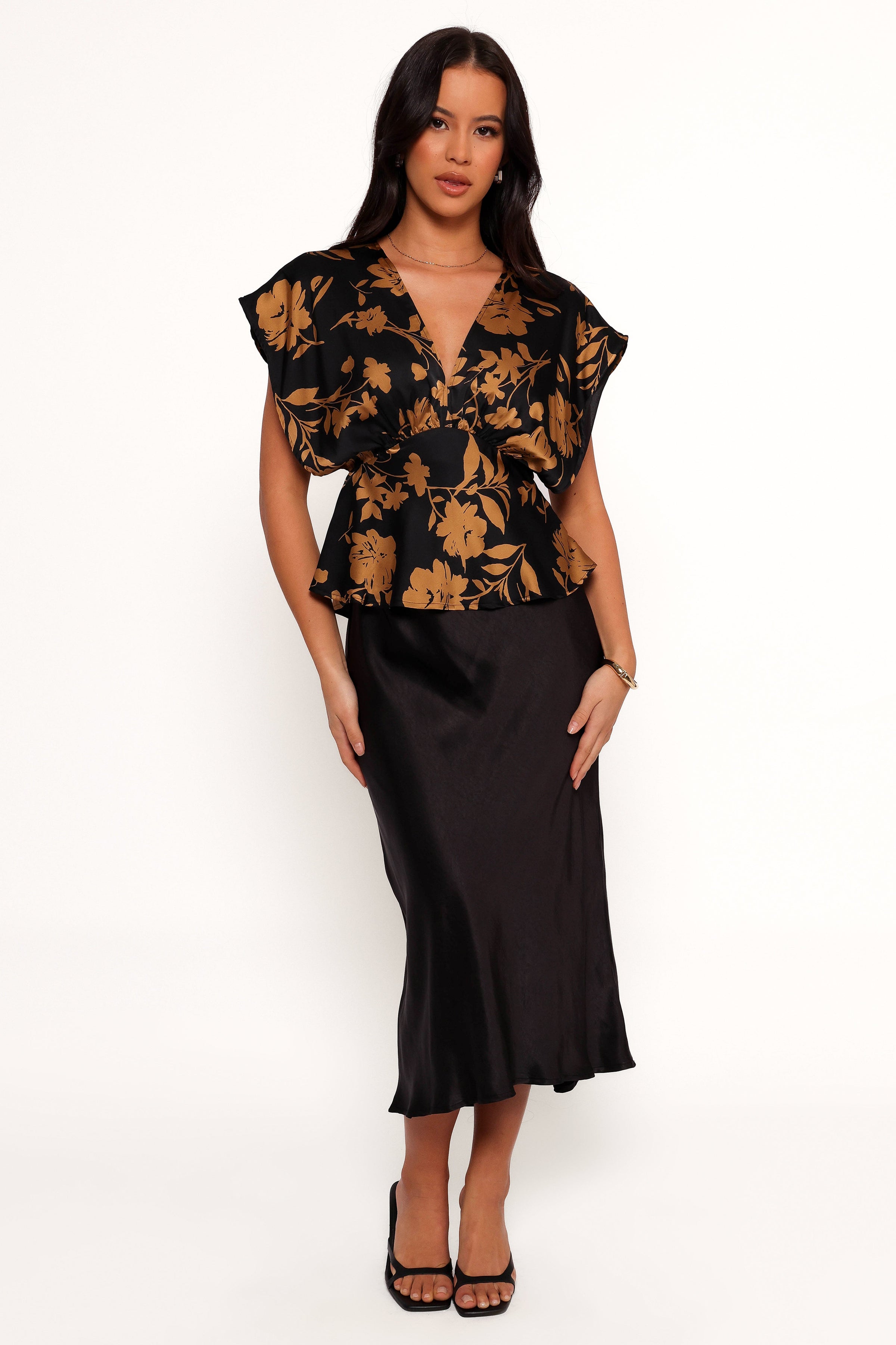 Petal and Pup USA TOPS Ricki Top - Black Gold