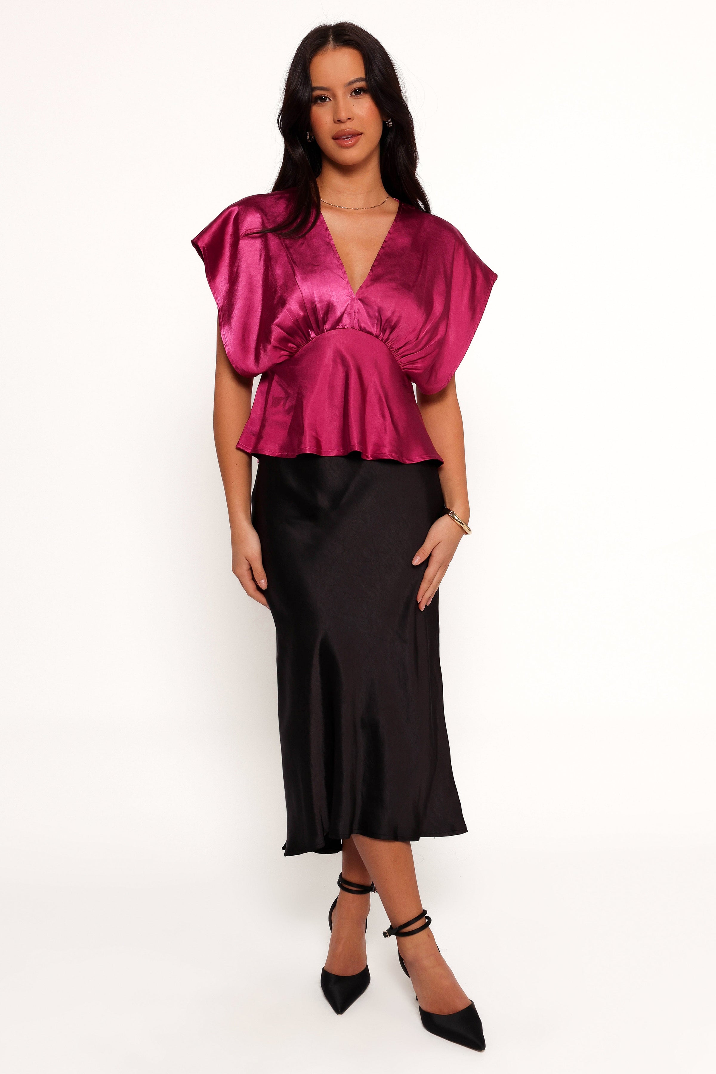 Petal and Pup USA TOPS Ricki Top - Raspberry