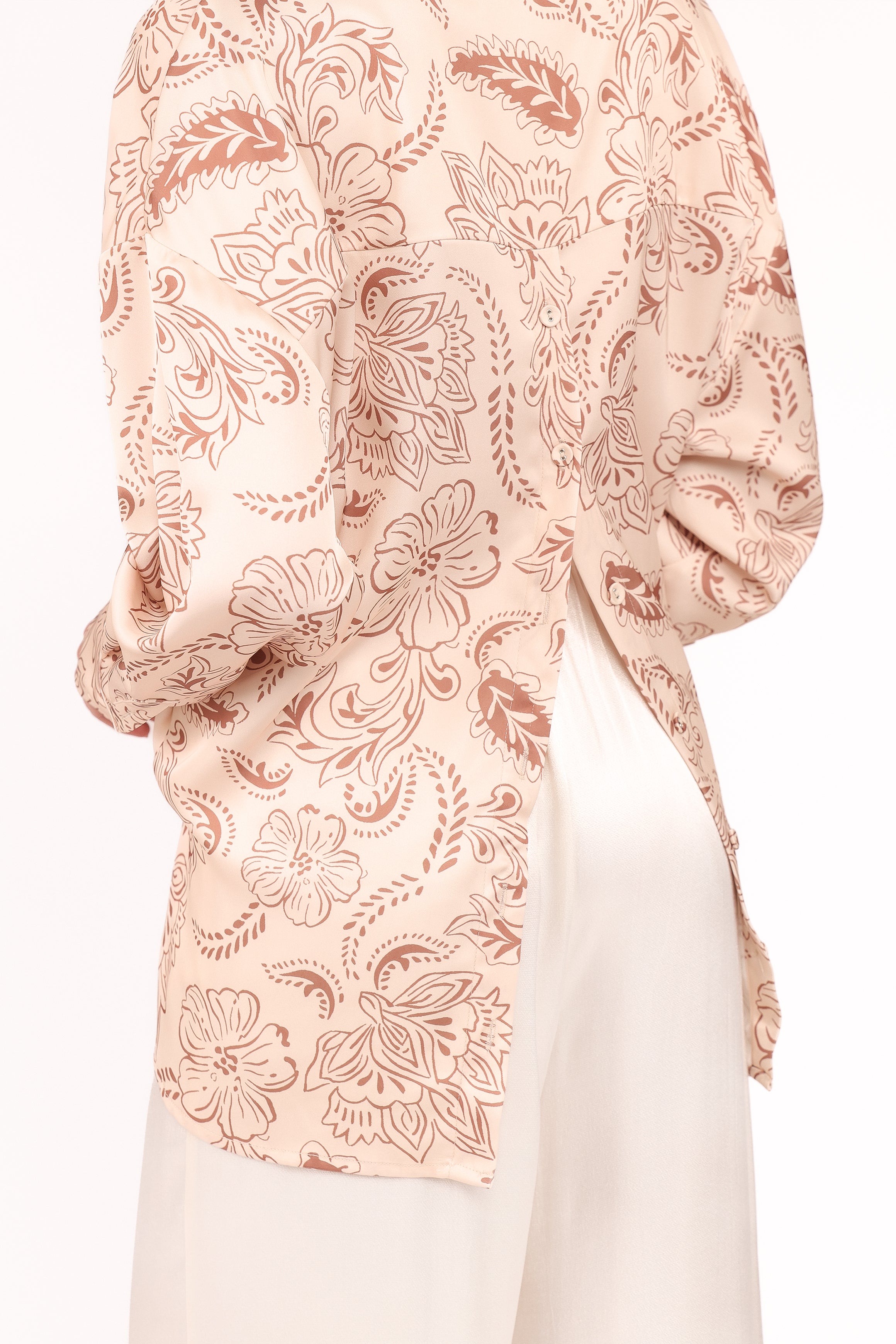 Petal and Pup USA TOPS Rosalie Shirt - Brown Paisley