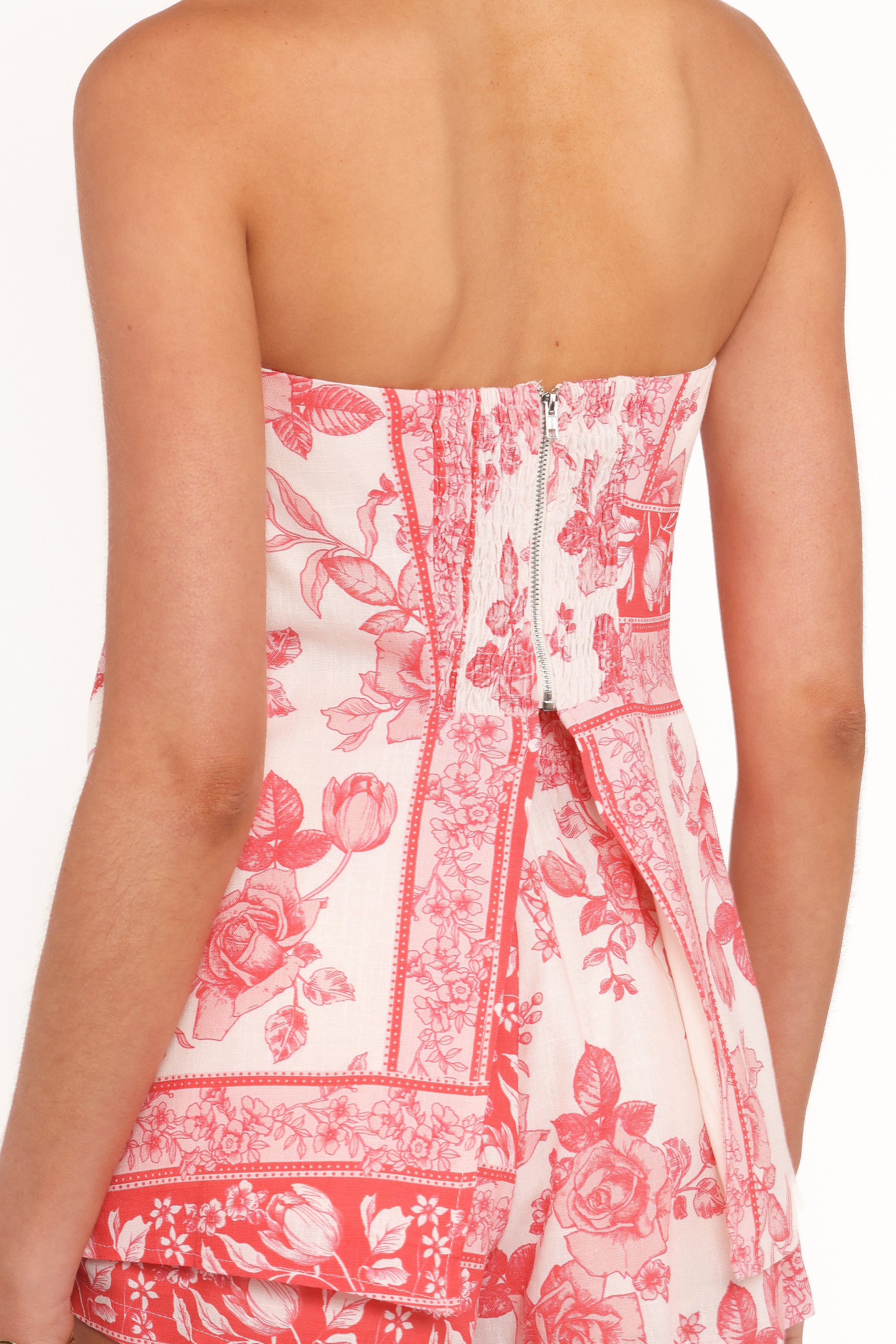 Petal and Pup USA TOPS Rosemarie Strapless Top - Rose Tile