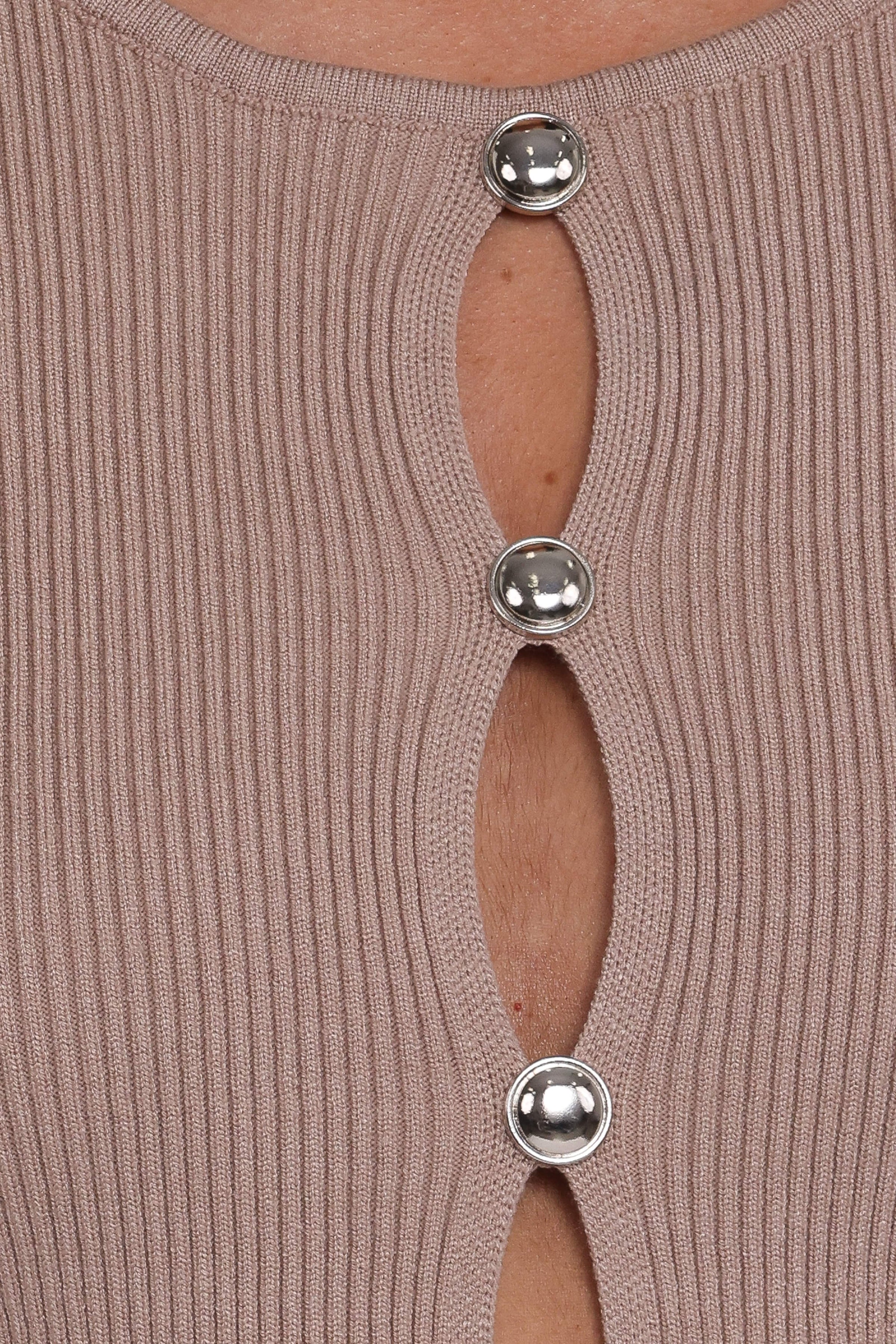 Petal and Pup USA TOPS Rosienna Knit Top - Taupe
