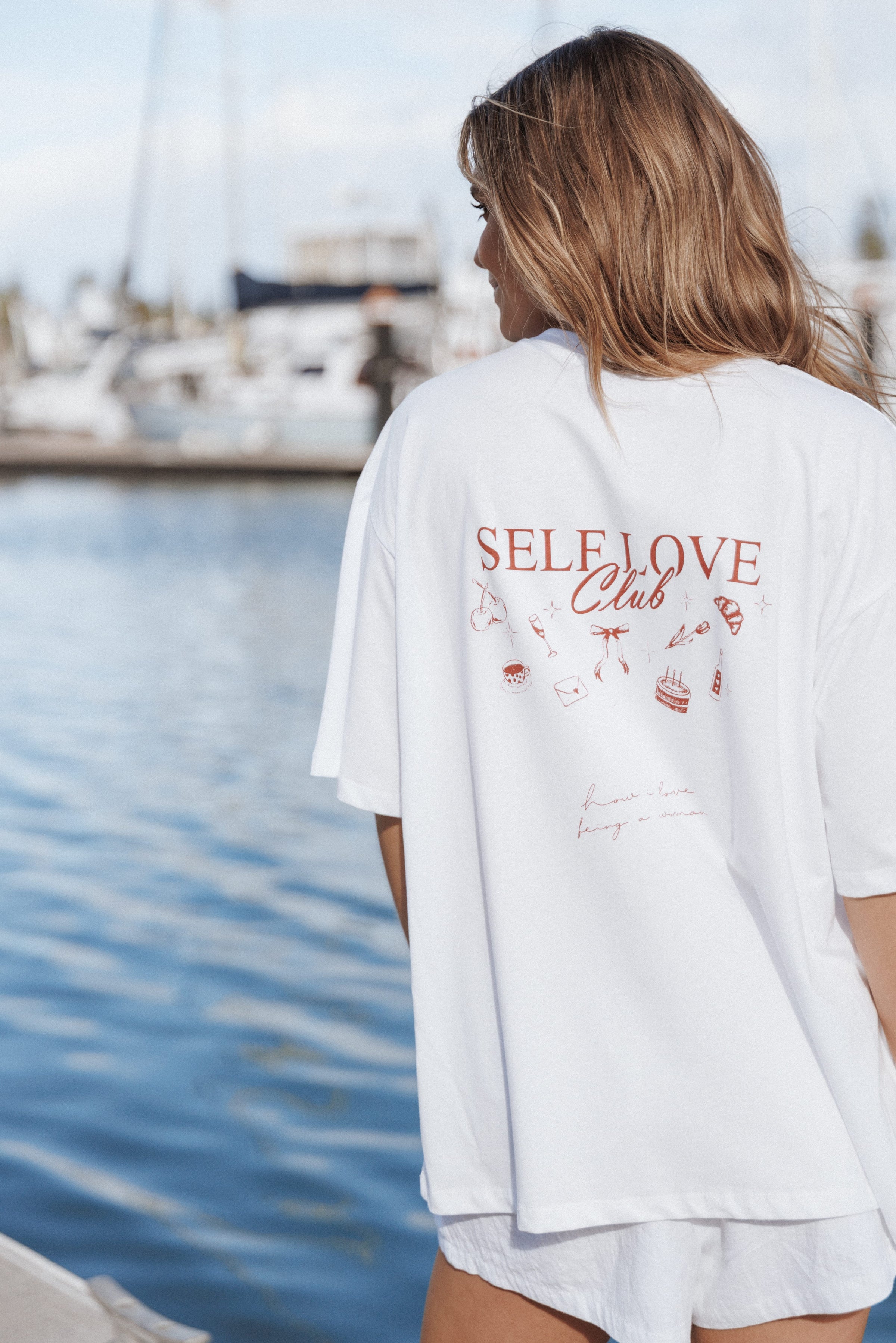 Petal and Pup USA TOPS Runa Self Love Graphic Tee - White
