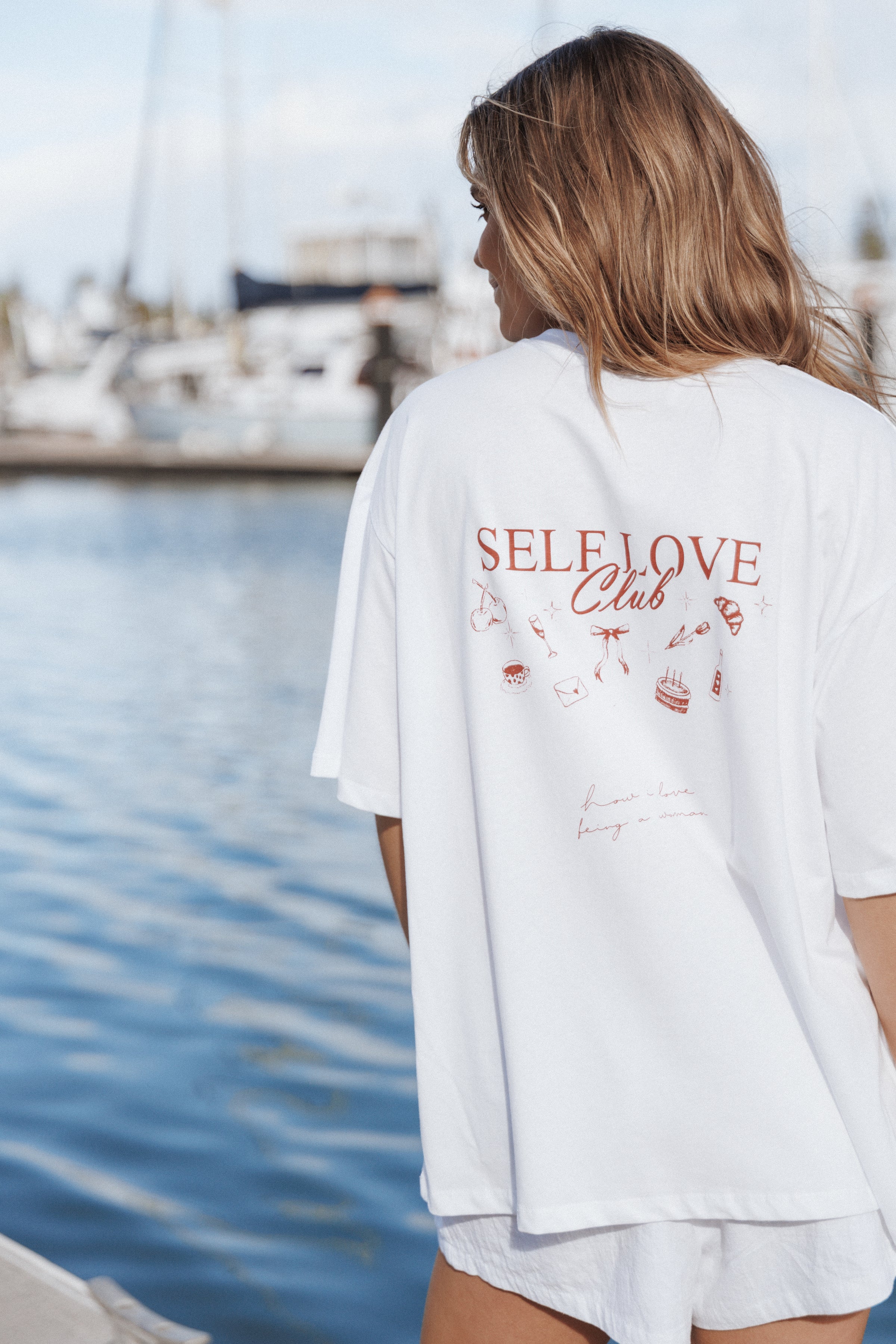 Petal and Pup USA TOPS Runa Self Love Graphic Tee - White